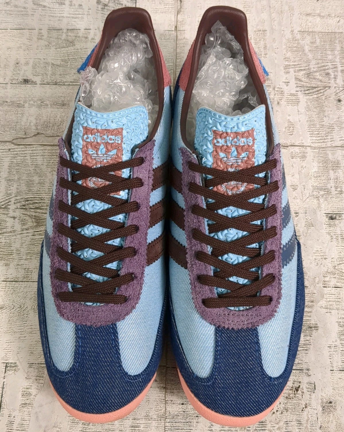 Adidas Skenia Schnaider Blue Denim Look Shoes IE9027 Women’s Size 6.5
