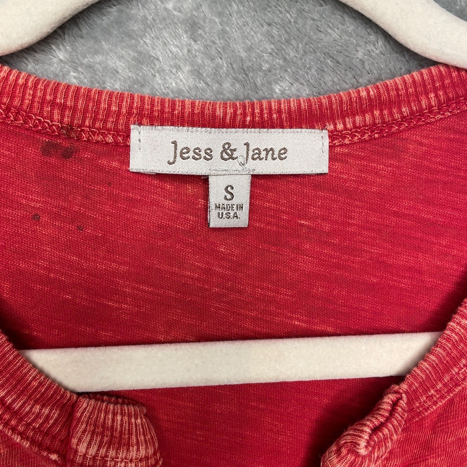 Jess and Jane Top Womens Small Red Chinese Lanterns Floral Art to Wear Blouse