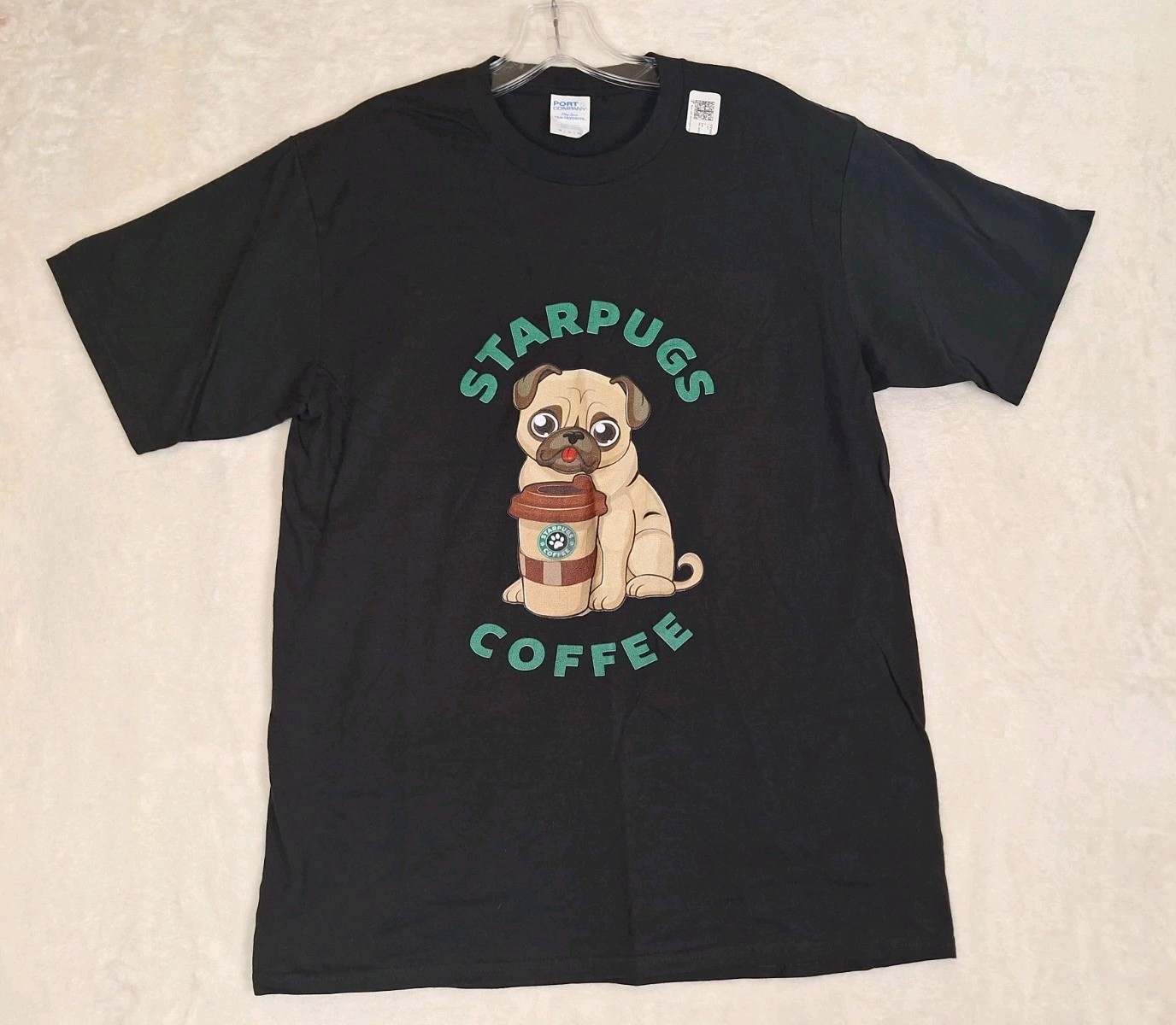 Coffee Lover Gift Starpugs Dog T Shirt Tee Men Women Adult M Pugs Doughnuts