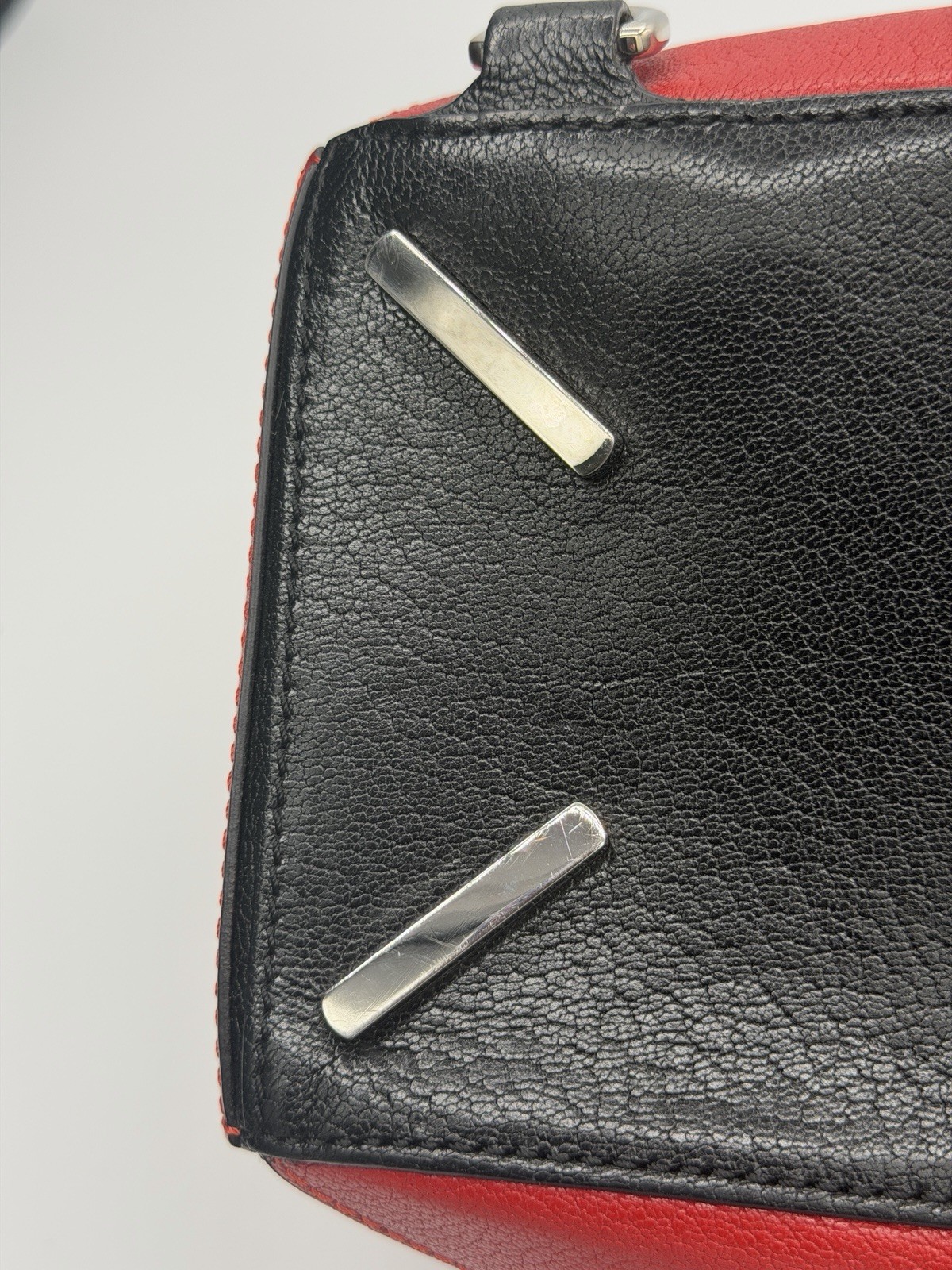 Authentic Loewe Puzzle Bag Small Leather White Red Black Crossbody Shoulder Bag