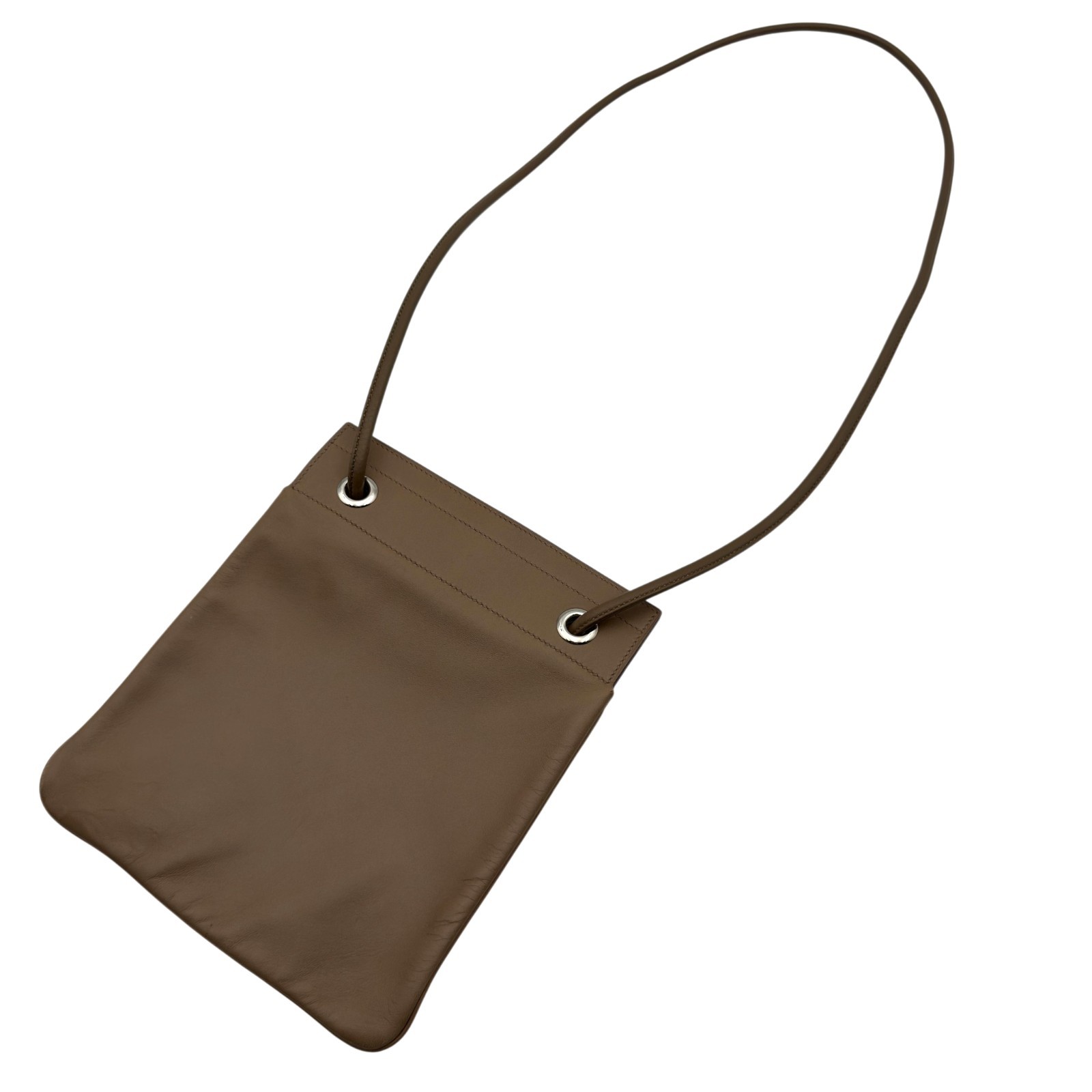 Hermes Aline Mini Shoulder Bag Swift Leather Beige De Weimar 7.9in D Stamp 99