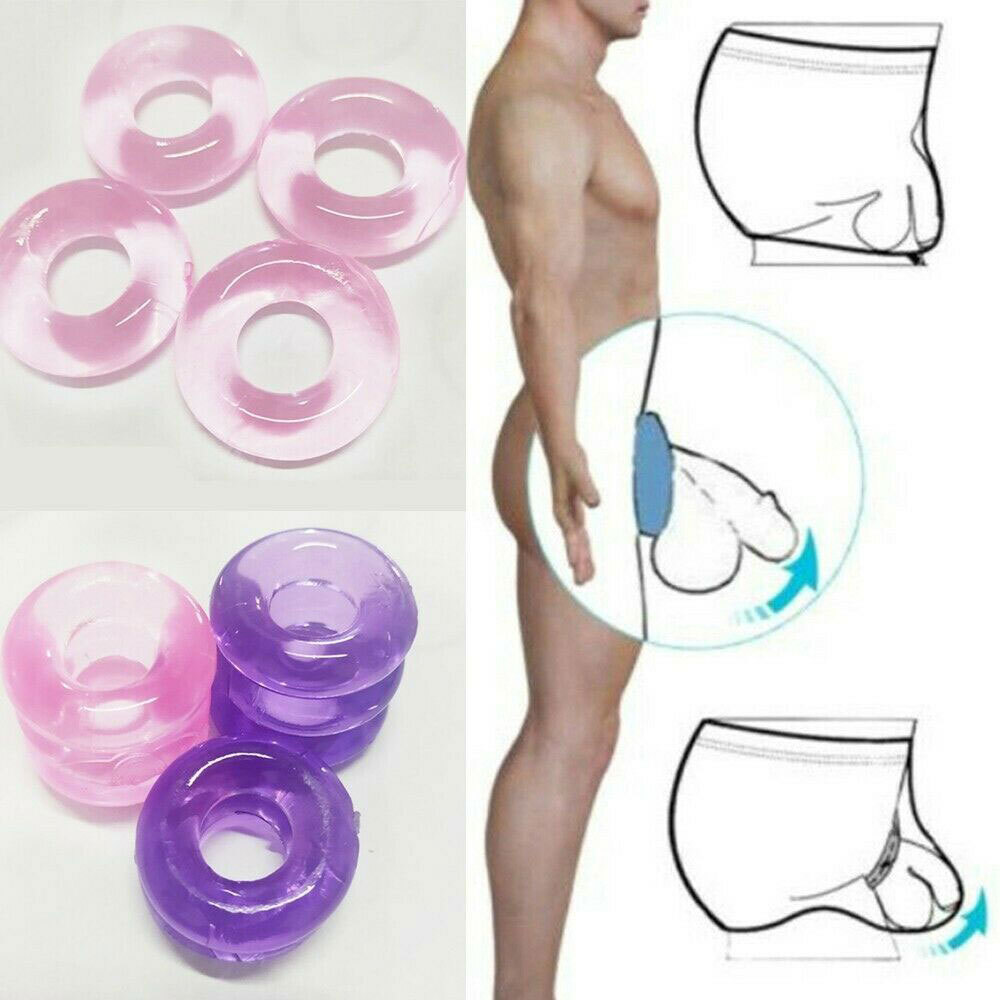 Men’s Sexy Transparent High Elastic Soft Thong C-Strap Ring Circle Underwear US~