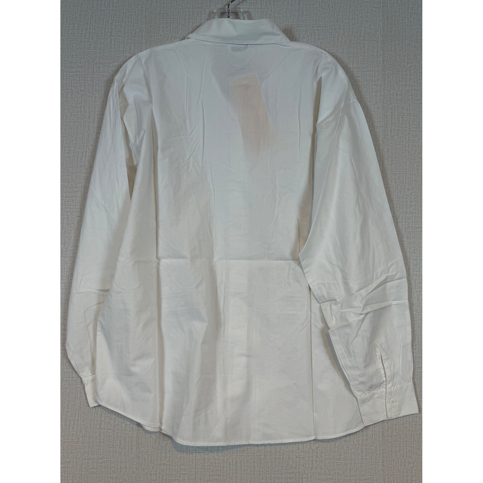 Karma White Cotton Embroidered Button Down Shirt L/S Boho Style •M• Guayabera