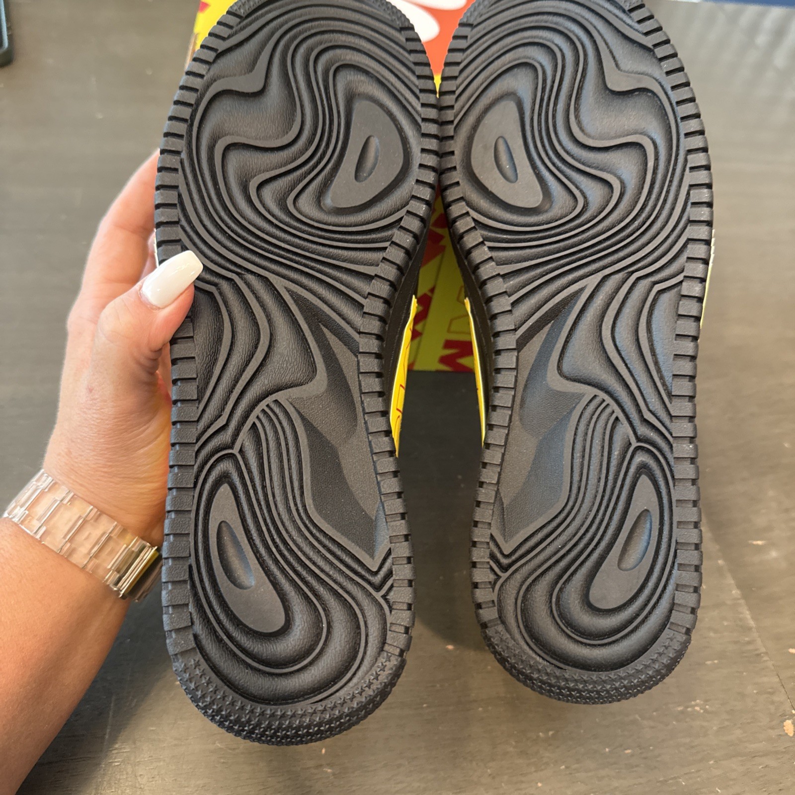 MSCHF Limited Edition TAP3 Black and Yellow Shoes Size 9 Medium