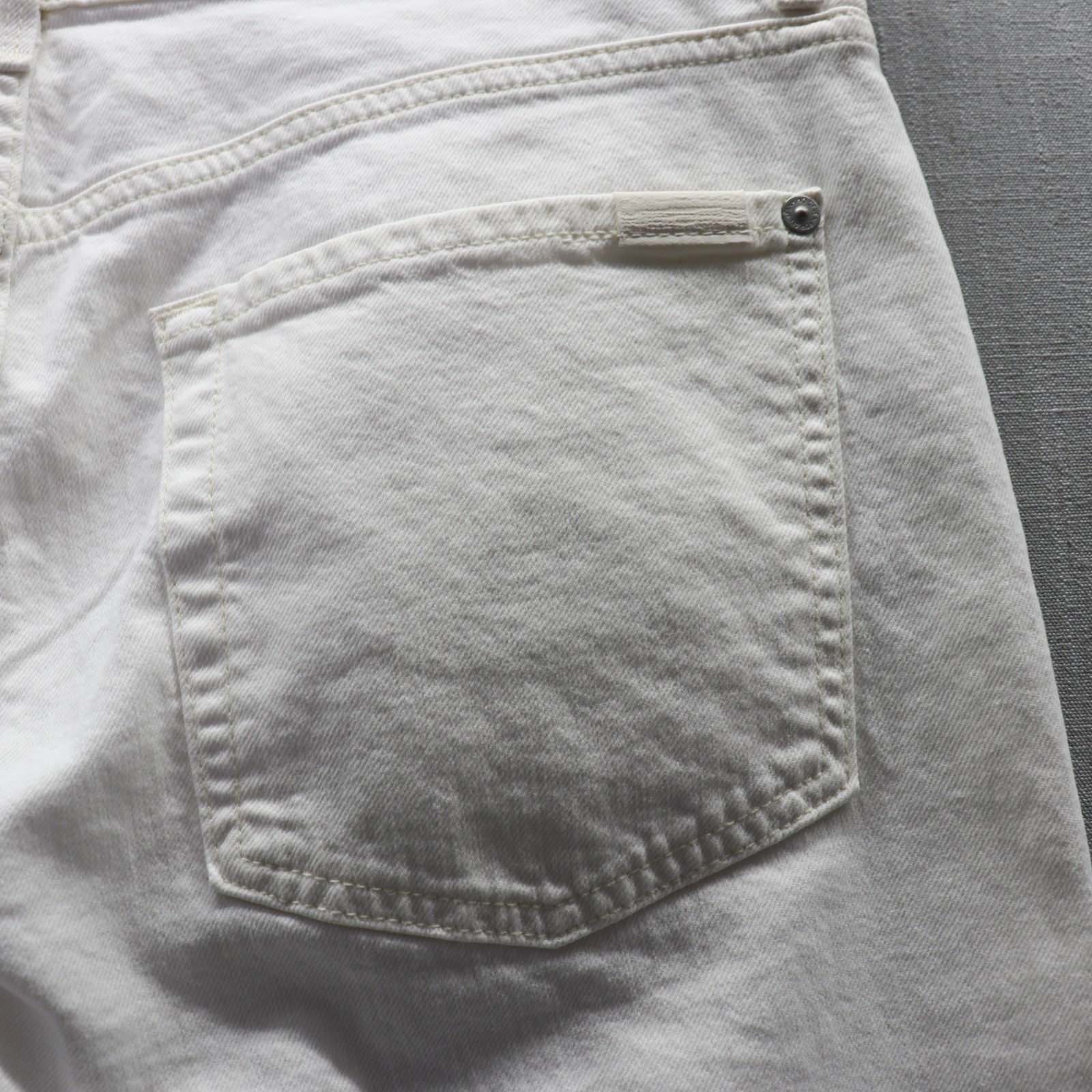 7 For All Mankind Ginger Wide Leg Trouser Jeans White 31