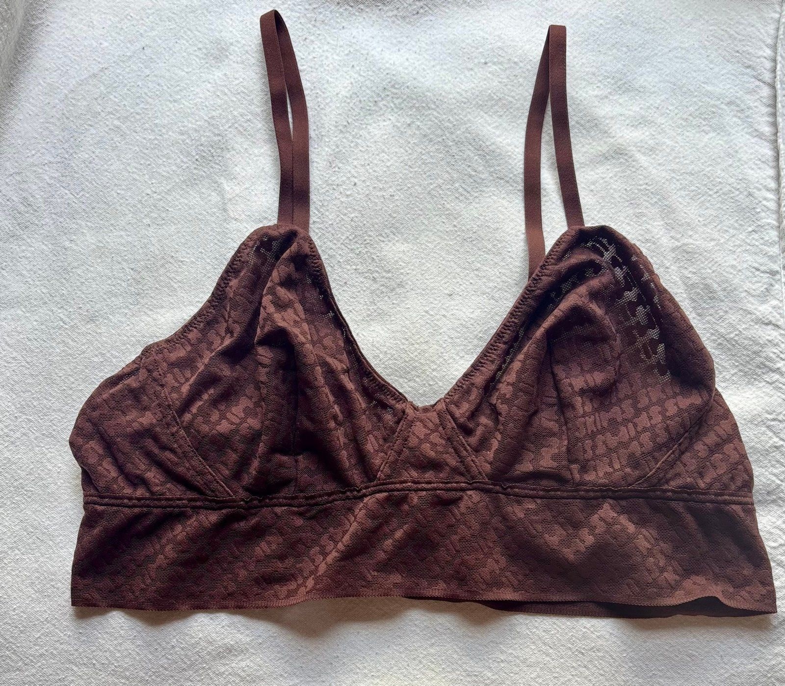 Skims Logo Bra Large