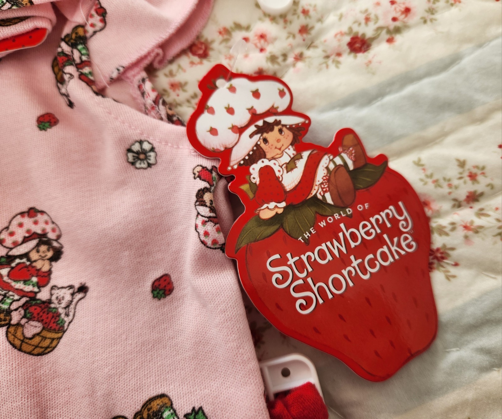 NWT STRAWBERRY SHORTCAKE 3M, 6M & 9M BABY 3-PC SET