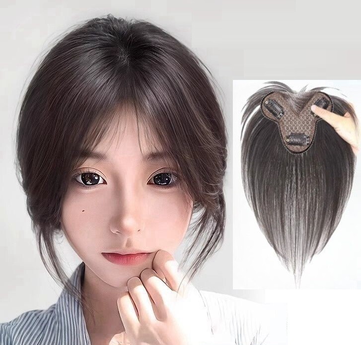 3.13″x4.3″Traceless Front Lace 100%Human Hair Hairline Topper Cover Head Top 10″