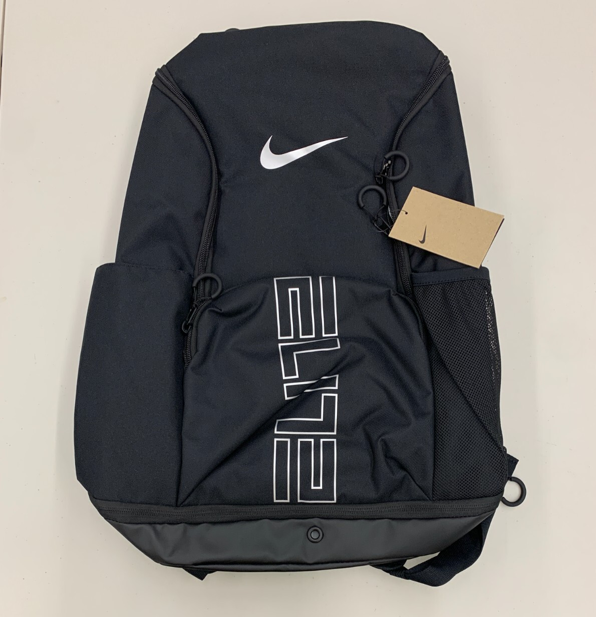 Nike Varsity Elite Backpack 32L Black Grey Air Cushion Basketball Bag HM9965