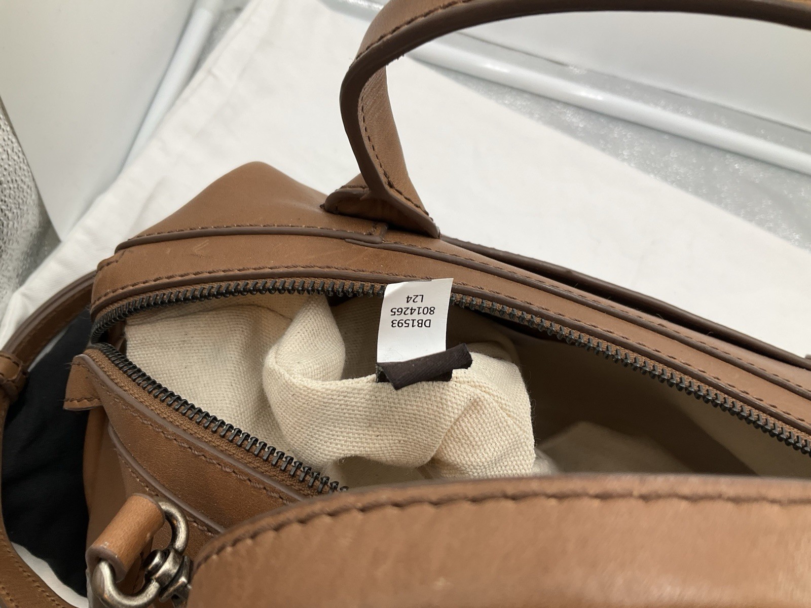 Frye Cheyenne Small Distressed Leather Satchel Cognac NEW