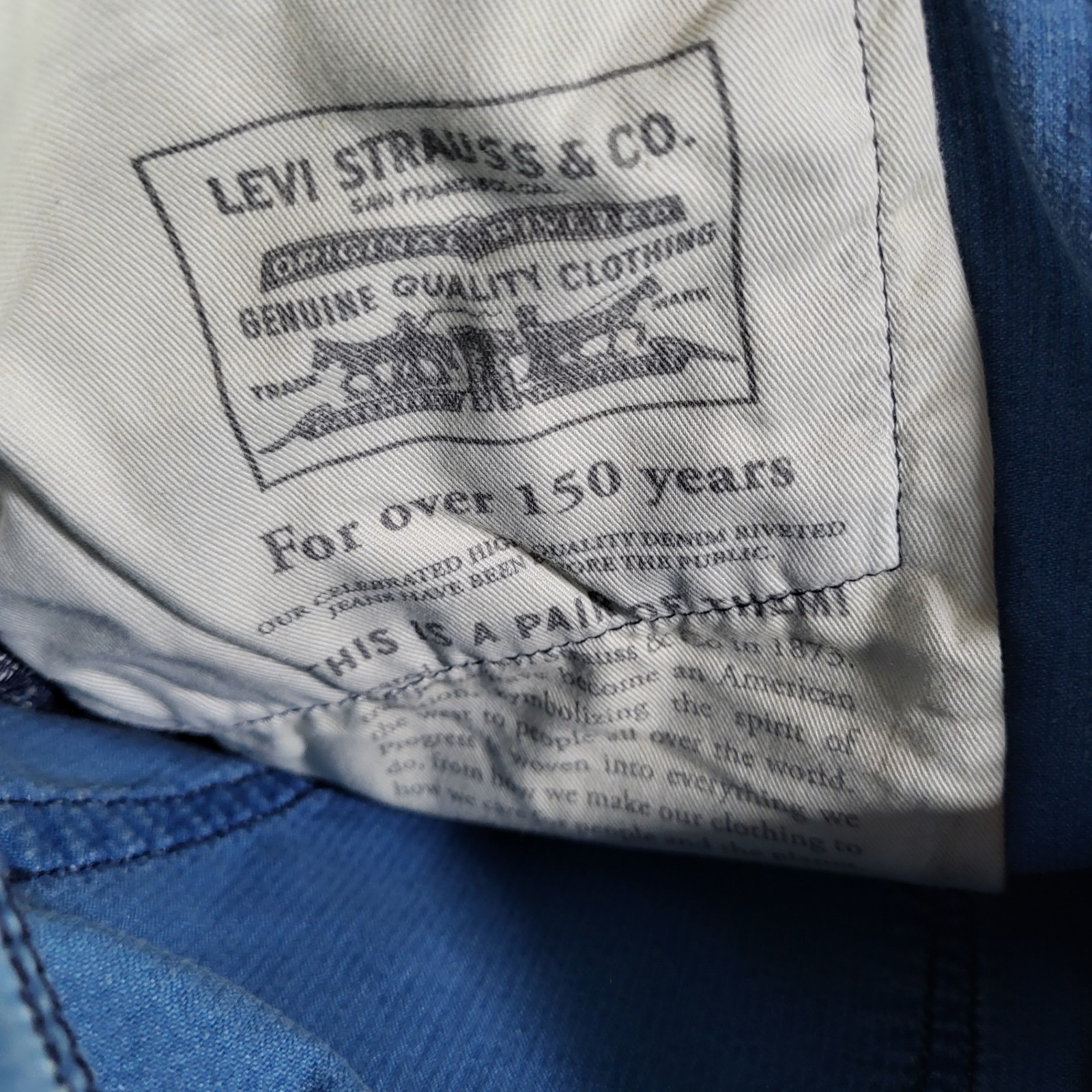Levis Premium 568 Corduroy Jeans 30×34 New Loose Straight Men’s Blue New W Tags