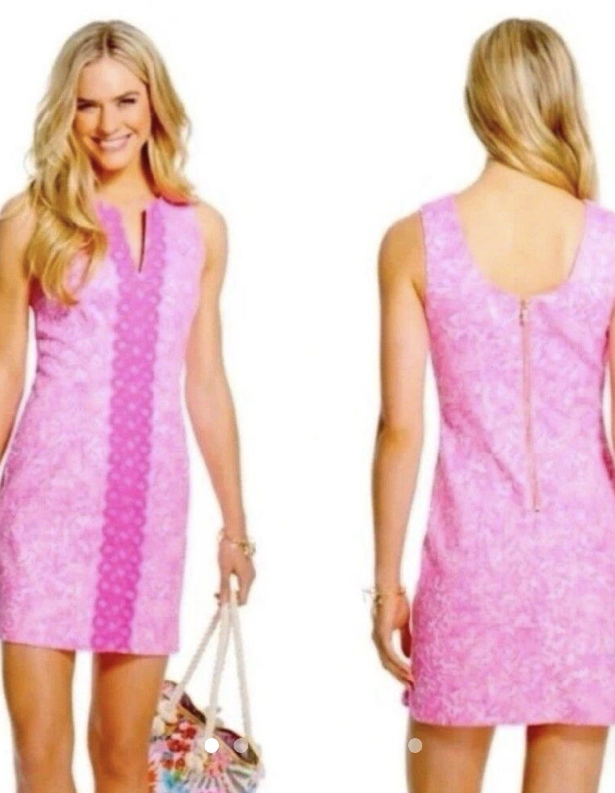 Lilly Pulitzer for Target Pink Floral Shift Dress Women’s Size 6 Sleeveless
