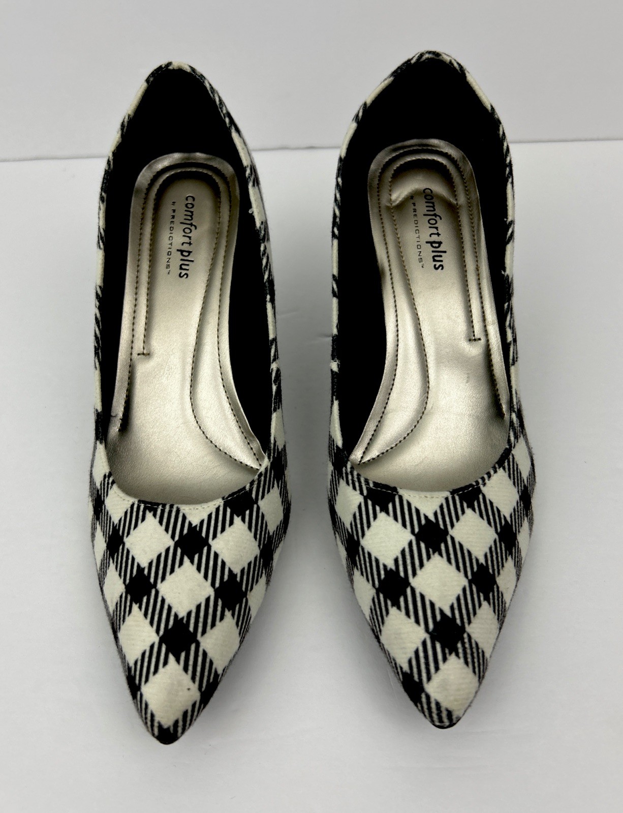 Comfort Plus Predictions Women’s Black & White Pumps Size 8 Wide