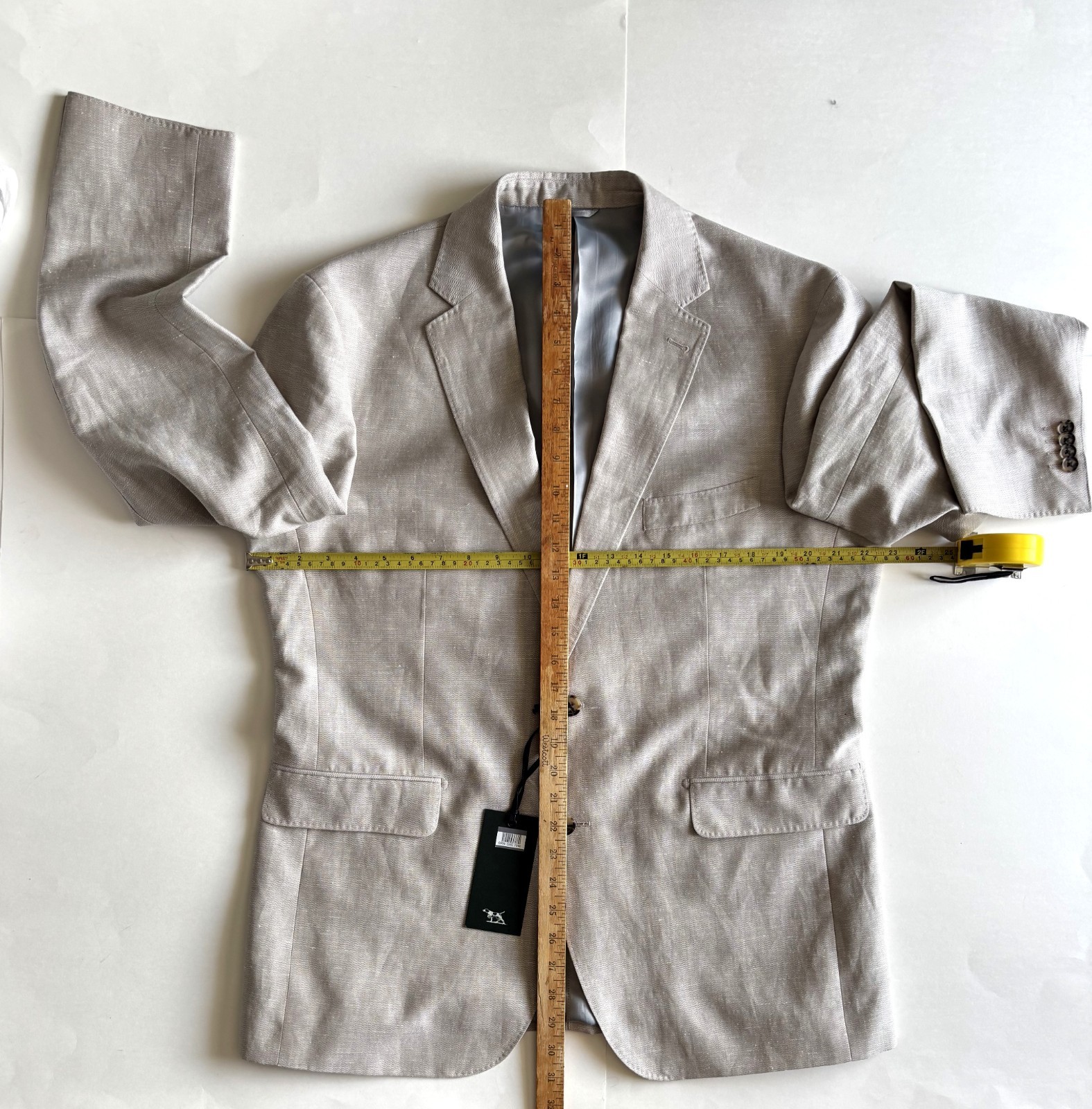 Rodd & Gunn Roving Beach Wool & Linen Sport Coat L-XL, PUTTY