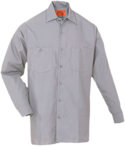 Work Shirts Industrial Uniform Two Pockets Long Sleeve REED Polyester/Cotton