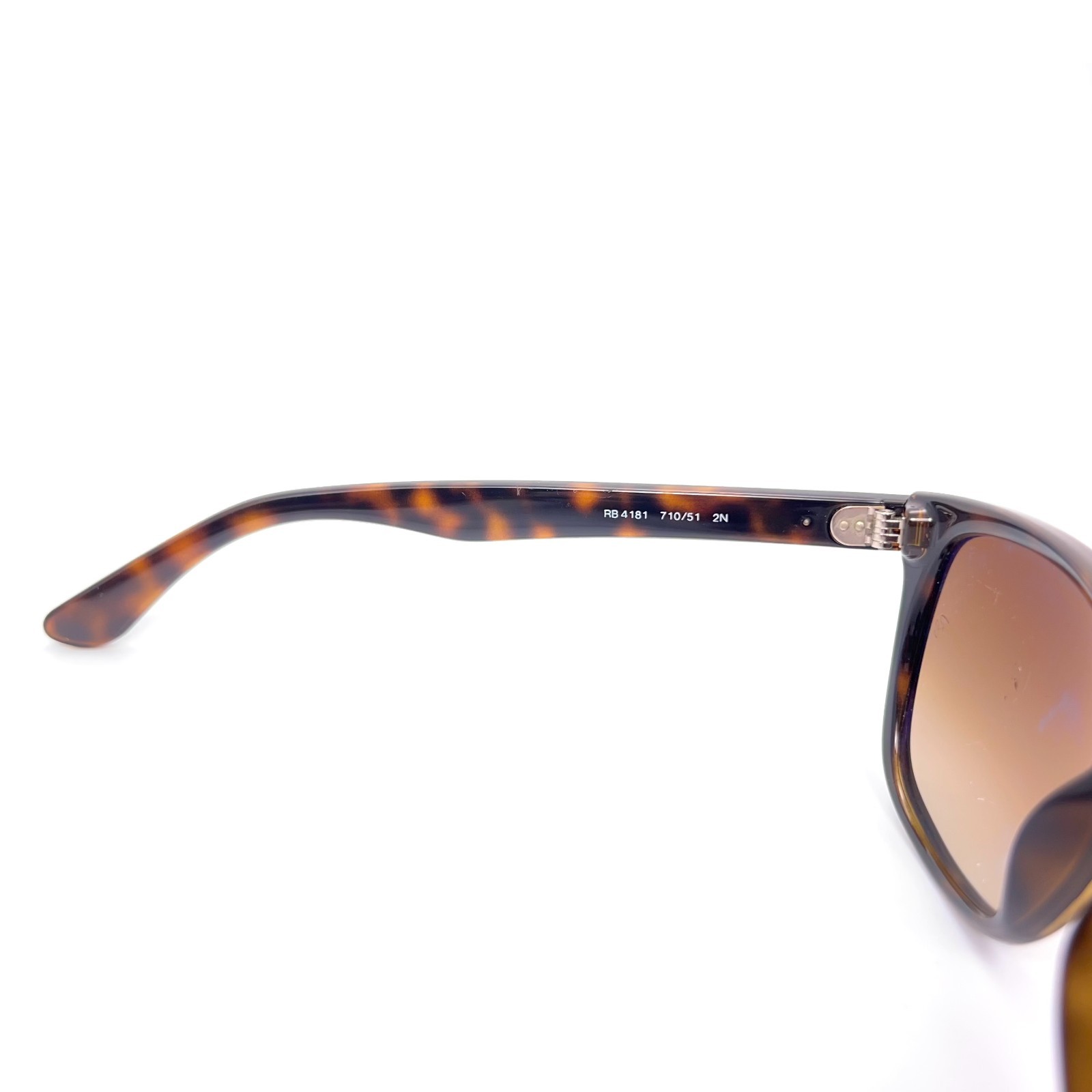 Ray-Ban RB 4181 710/51 Brown Tortoise Polished Sunglasses Light Havana Frame