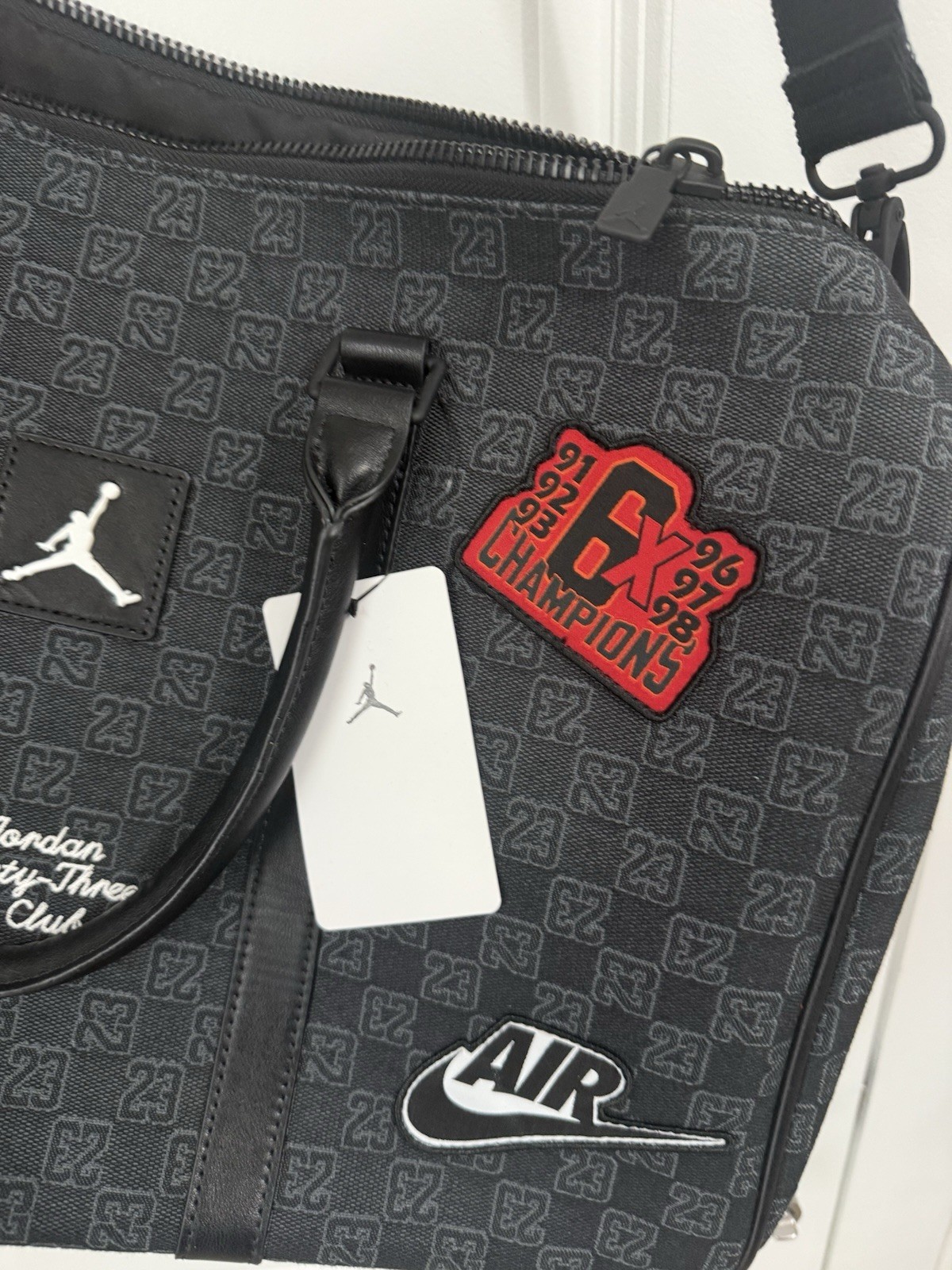 Nike Jordan Monogram Champion Duffle Bag/Luggage travel MM9157-023