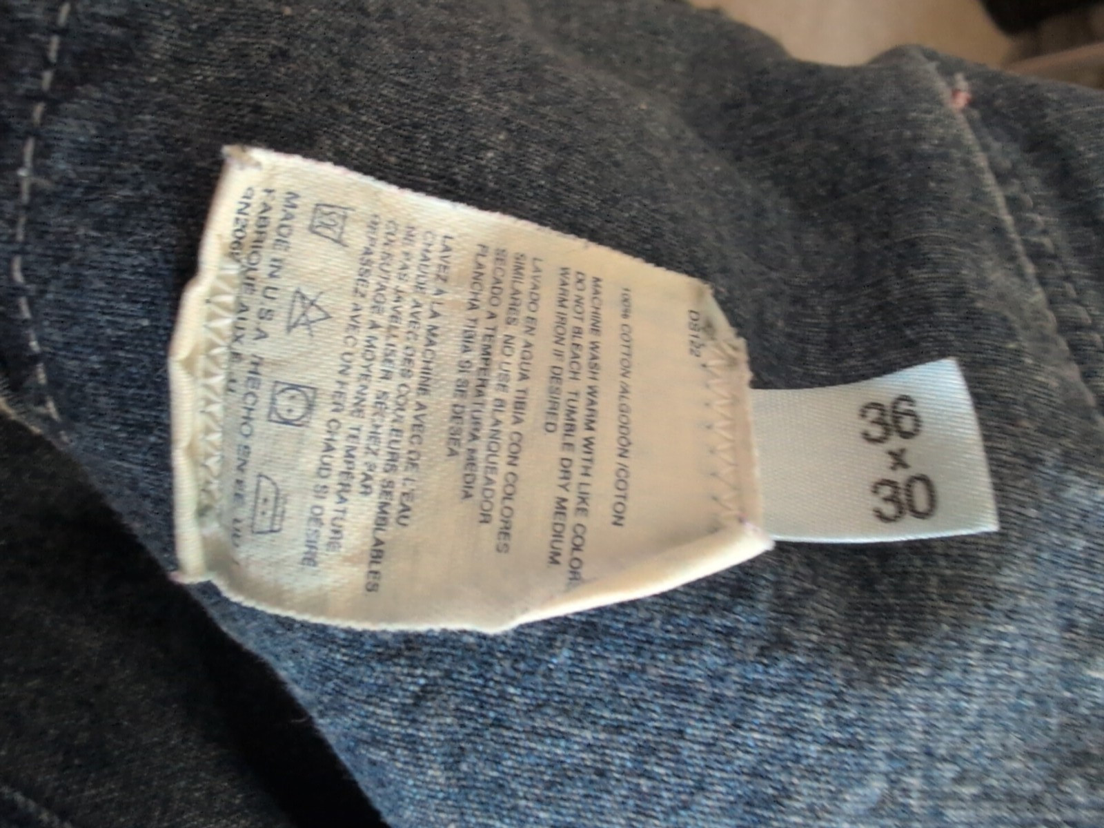 Dickies Denim Blue Bib Overalls Tag Size 36×30 – READ & SEE PICTURES