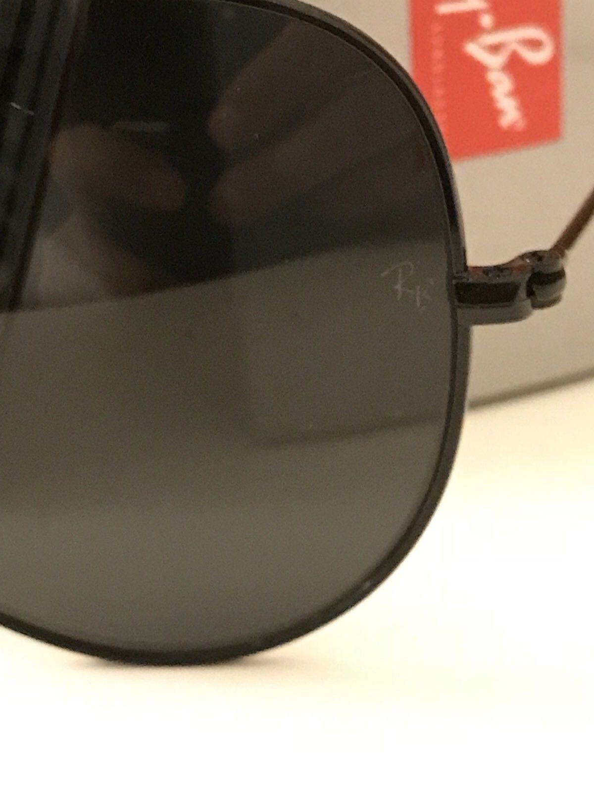 Ray-Ban Aviator RB3025 002/62Black/Black 58mm Unisex / Brand New