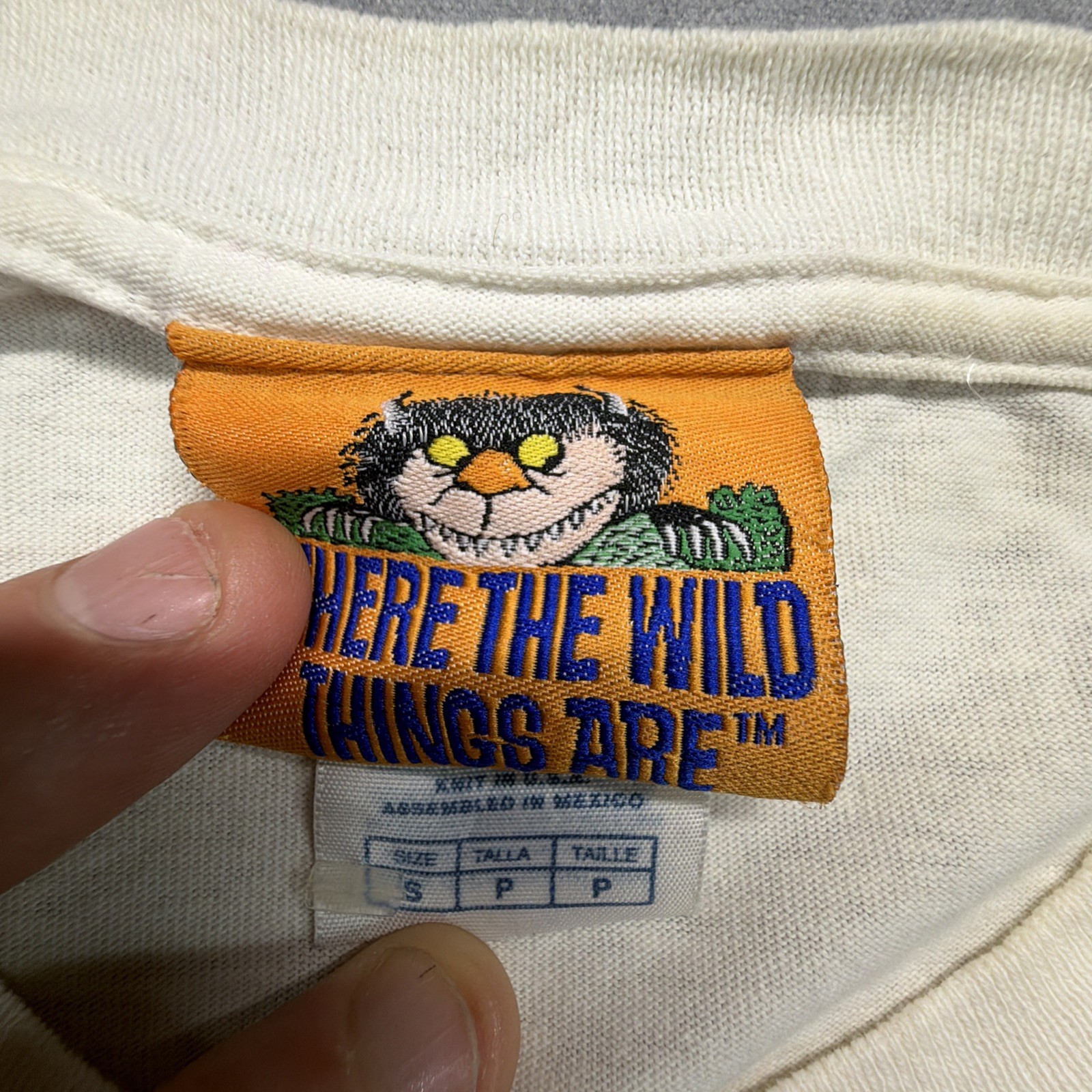 Vintage Where The While Things Are Shirt Size Small Box Logo 90s Y2K