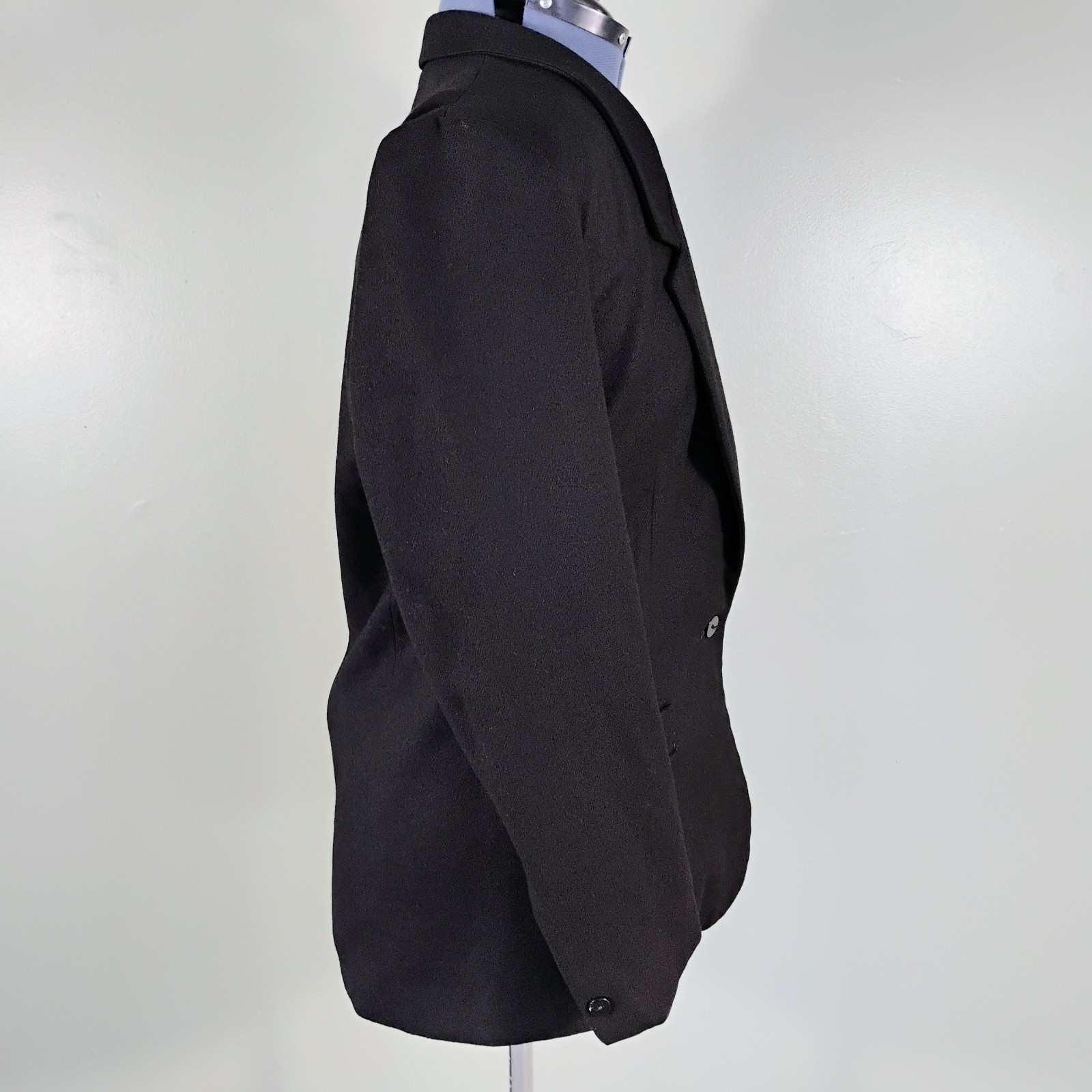 Vintage Stephen Douglas Wool Blazer Women’s Black Size 14 old money preppy chic