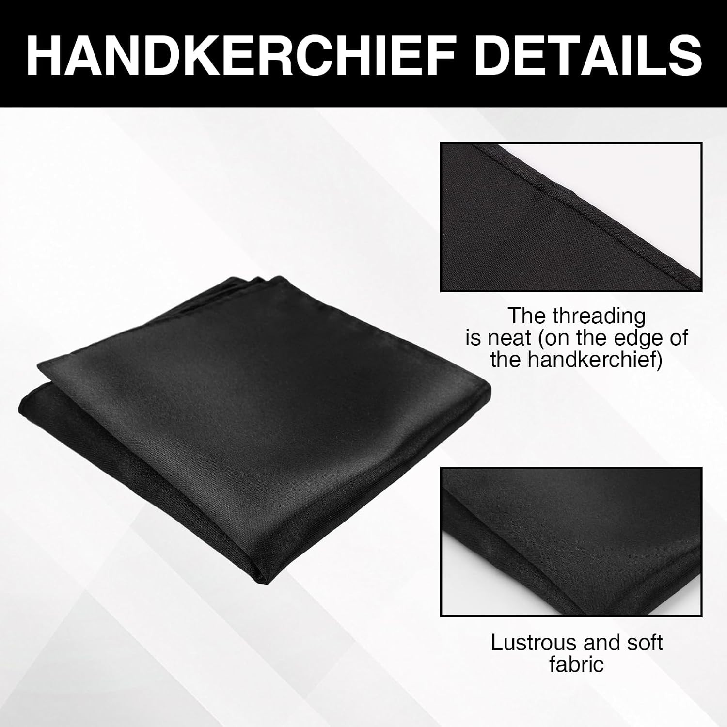 4PCS Black Bowties Men Kit, Pre-tied Corbatines para Hombres Elegantes, Bowtie a