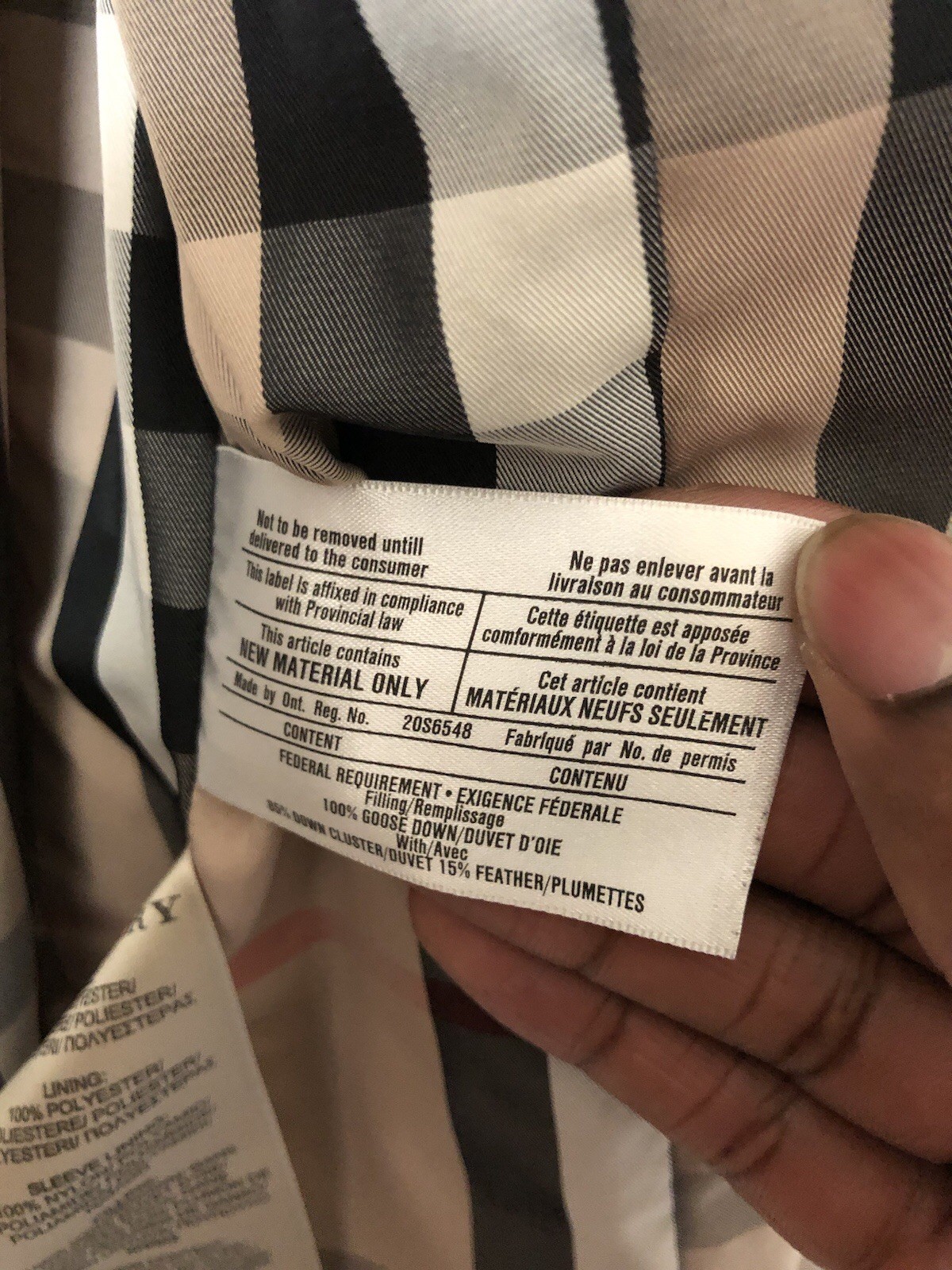 Burberry Brit Diamond Quilted Puffer Jacket Size Women’s Small Designer London