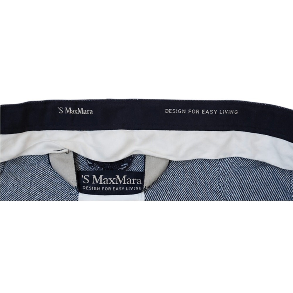 ‘S Max Mara Linen Cotton Blend Trousers Size IT40/US 6
