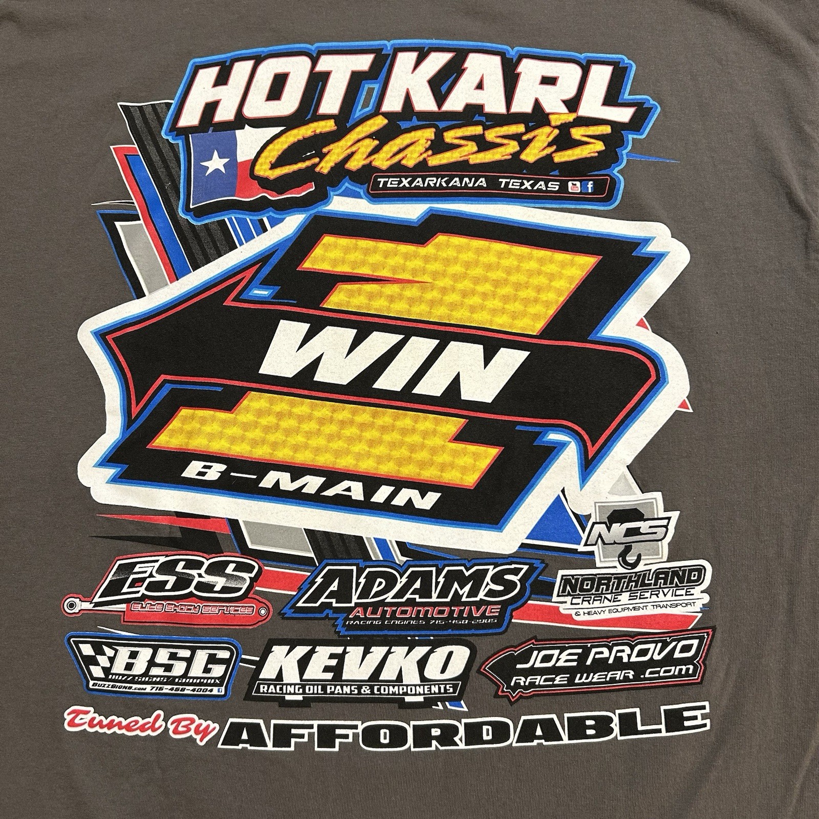 Hot Karl Chassis Racing Texarkansas 2020 t shirt 2XL Dirt Track Racing