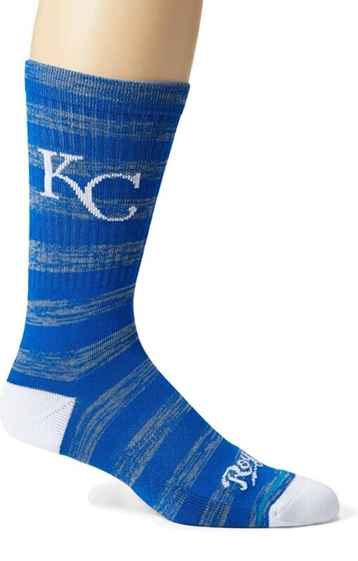 Stance MLB Kansas City Royals Baseball Crew Socks Mens L 9-13 Twist Gameday Blue