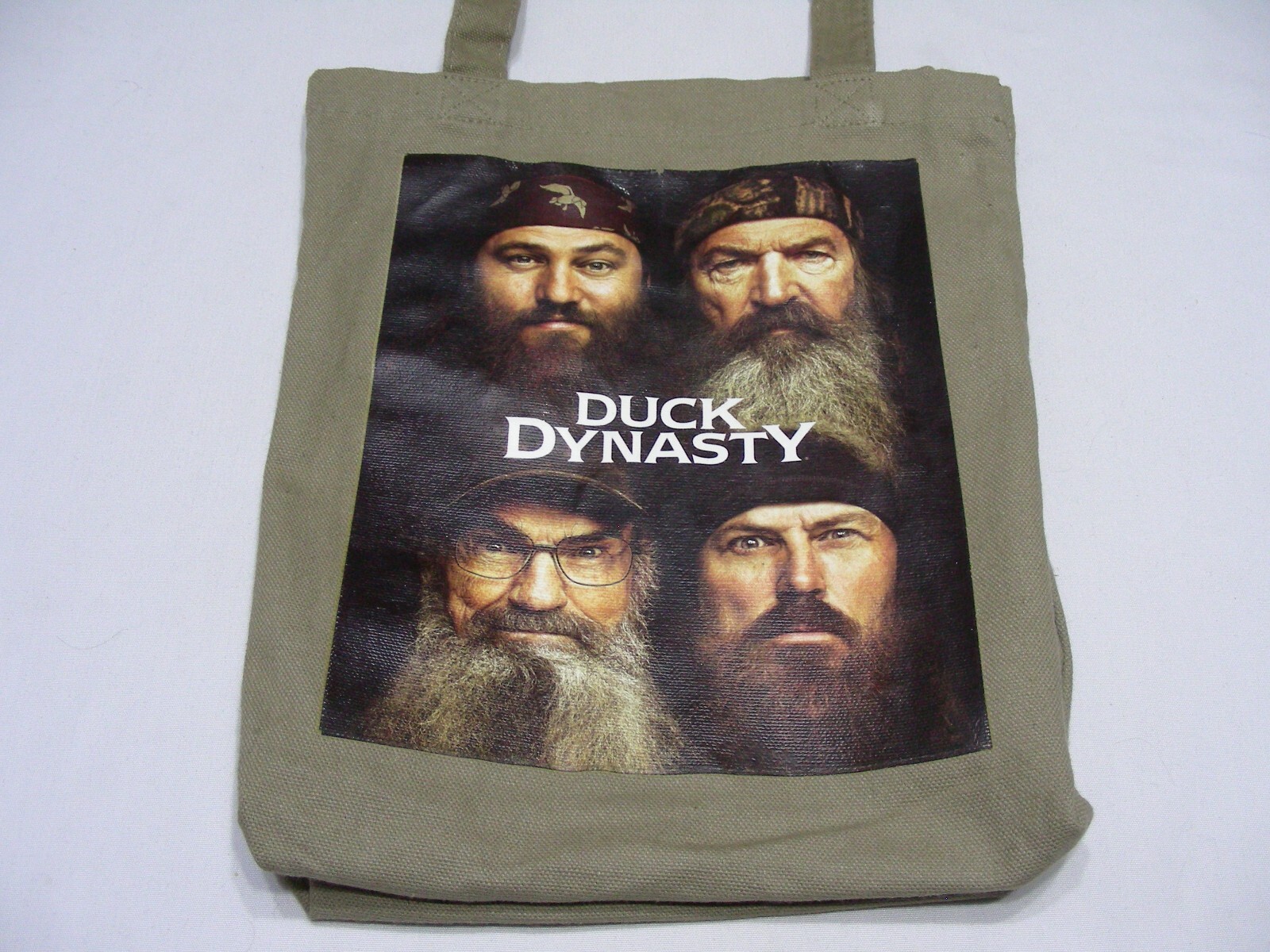 DUCK DYNASTY – Brown – 100% Cotton – 10.5″ X 12″ X 4″ Tote Book Bag!