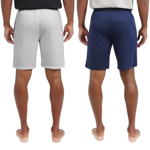 Eddie Bauer Men’s Comfort Fit Elastic Waistband ,Lounge Short 2 Pack White, M