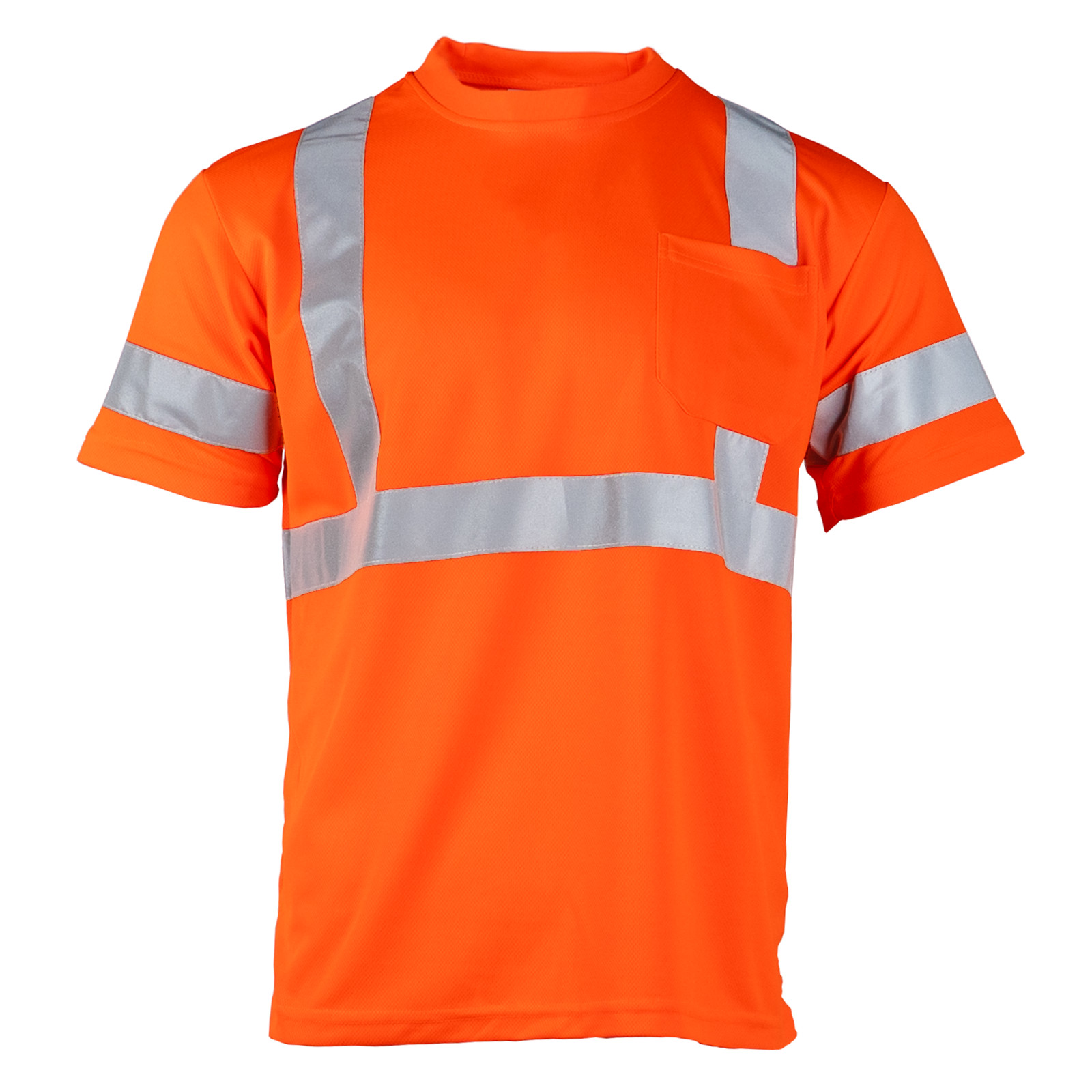 Hi Vis T Shirt ANSI Class 3 Reflective Safety Short Sleeve HIGH VISIBILITY