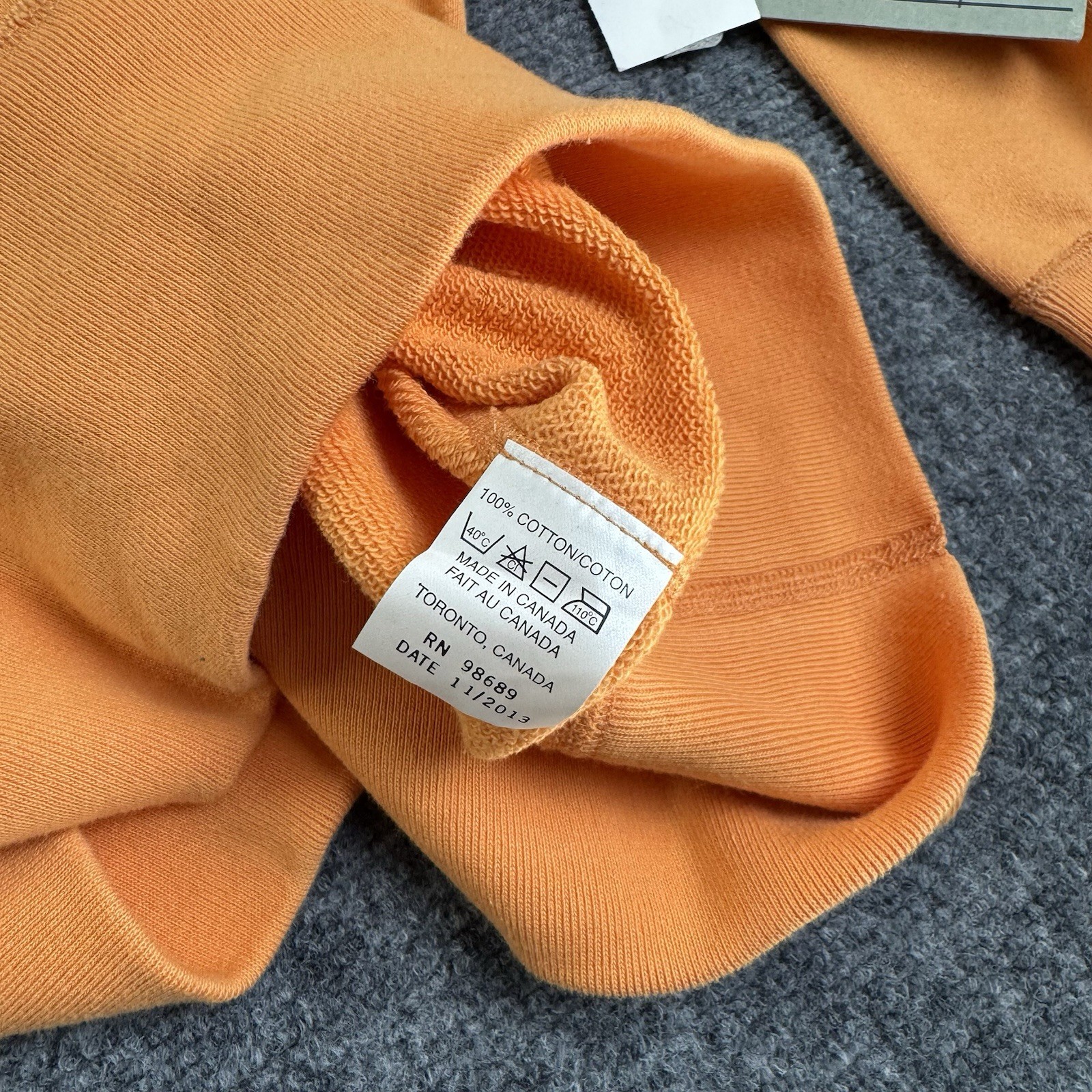 NWT Champion X Tom Snyder Orange pullover, sweatshirt, reverse, weave, medium