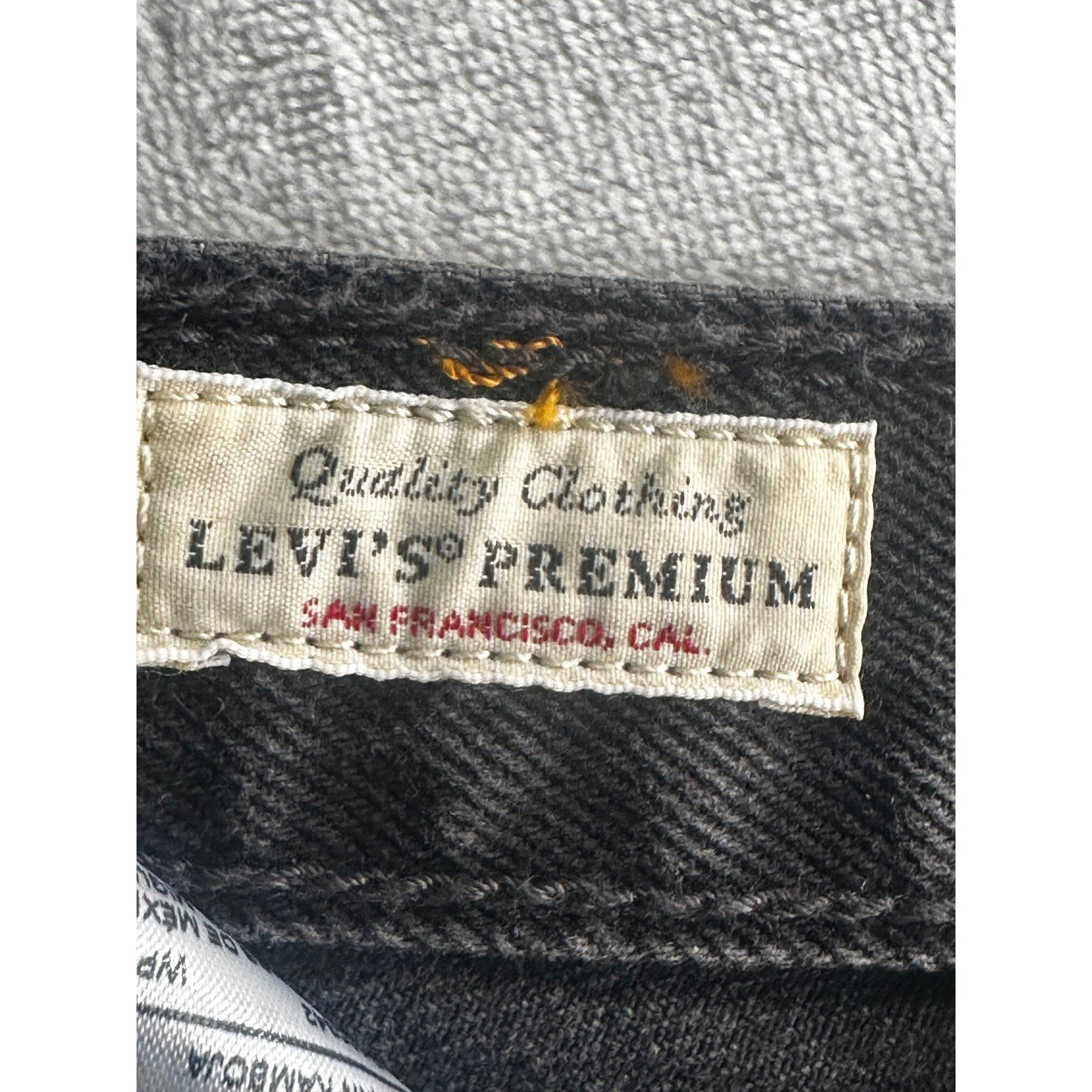 NEW Levis 501 ’90s Jeans 27×30 Take a Hint Black Button Fly Factory Wallet Fade