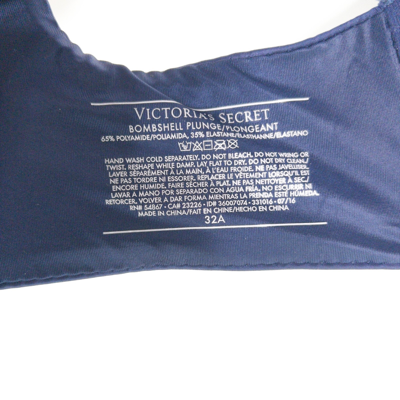 Victoria Secret Bombshell Miraculous Plunge Bra 32A Push Up Add 2 Cup Sizes
