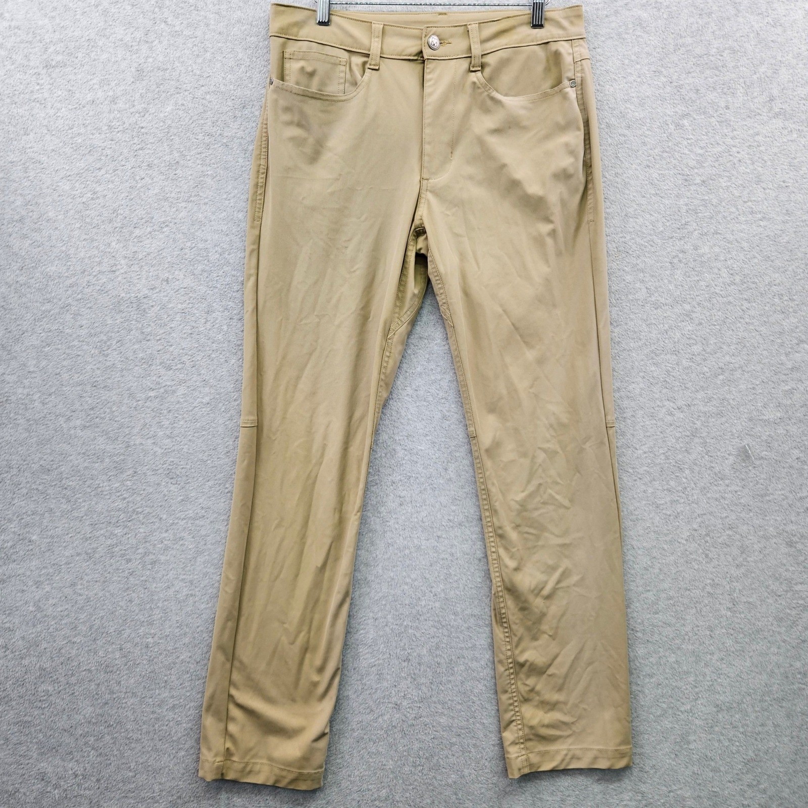 SWISS TECH Performance STRETCH Travel Pants Mens 30×32 Sand Khaki Gorpcore