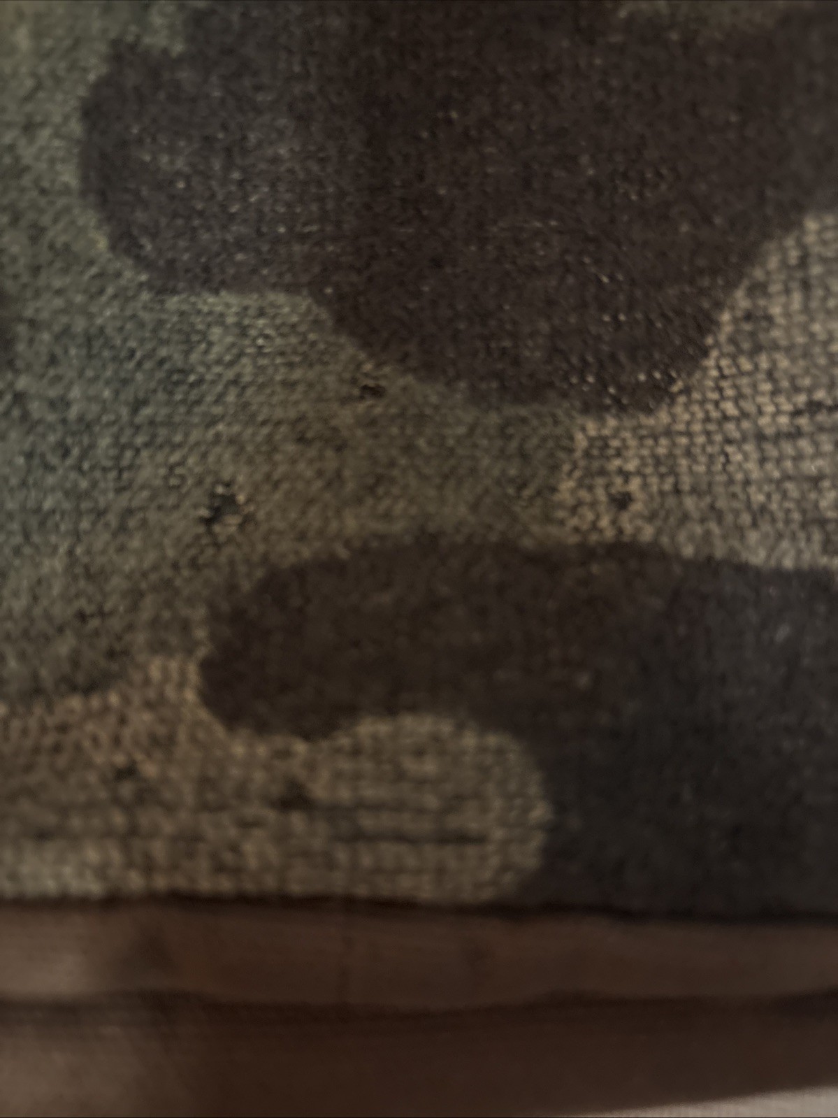 Pendleton Camo Jacquard Crossbody Messenger Bag Purse Wool Front Zip Leather
