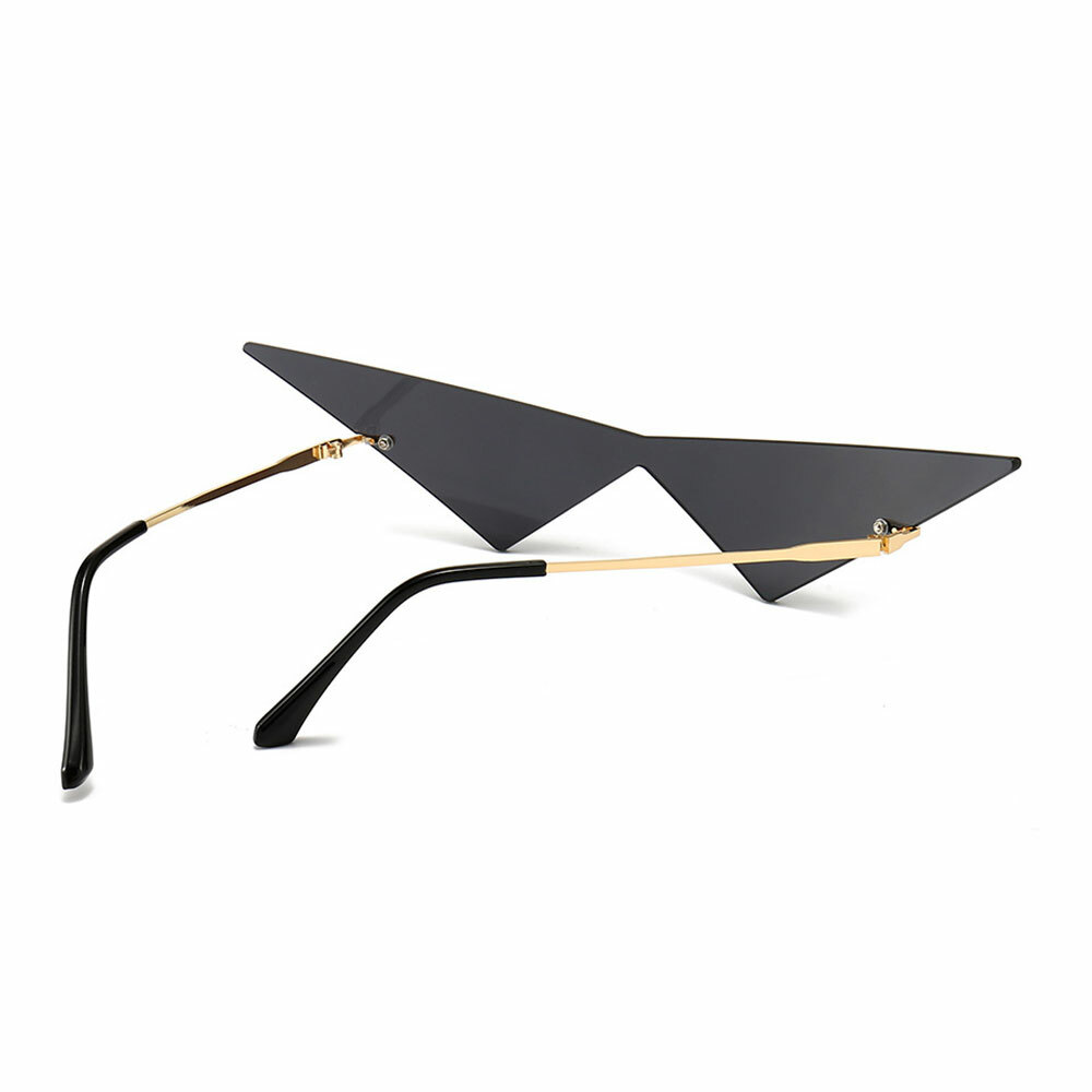 Triangle Cat Eye Oversized Sunglasses UV400 Outdoor Shades for Men Wome
