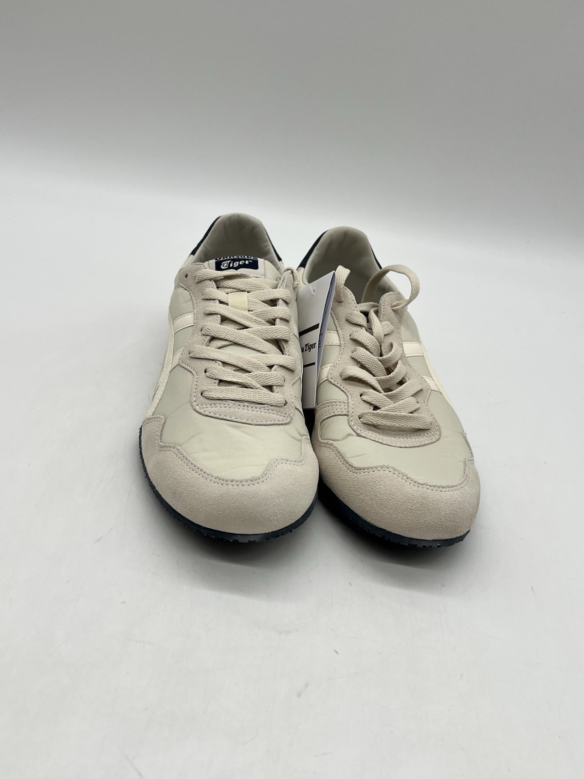 Onitsuka Tiger Serrano Men’s Sz 9 Oatmeal Cream Suede Mesh Running Sneakers Shoe