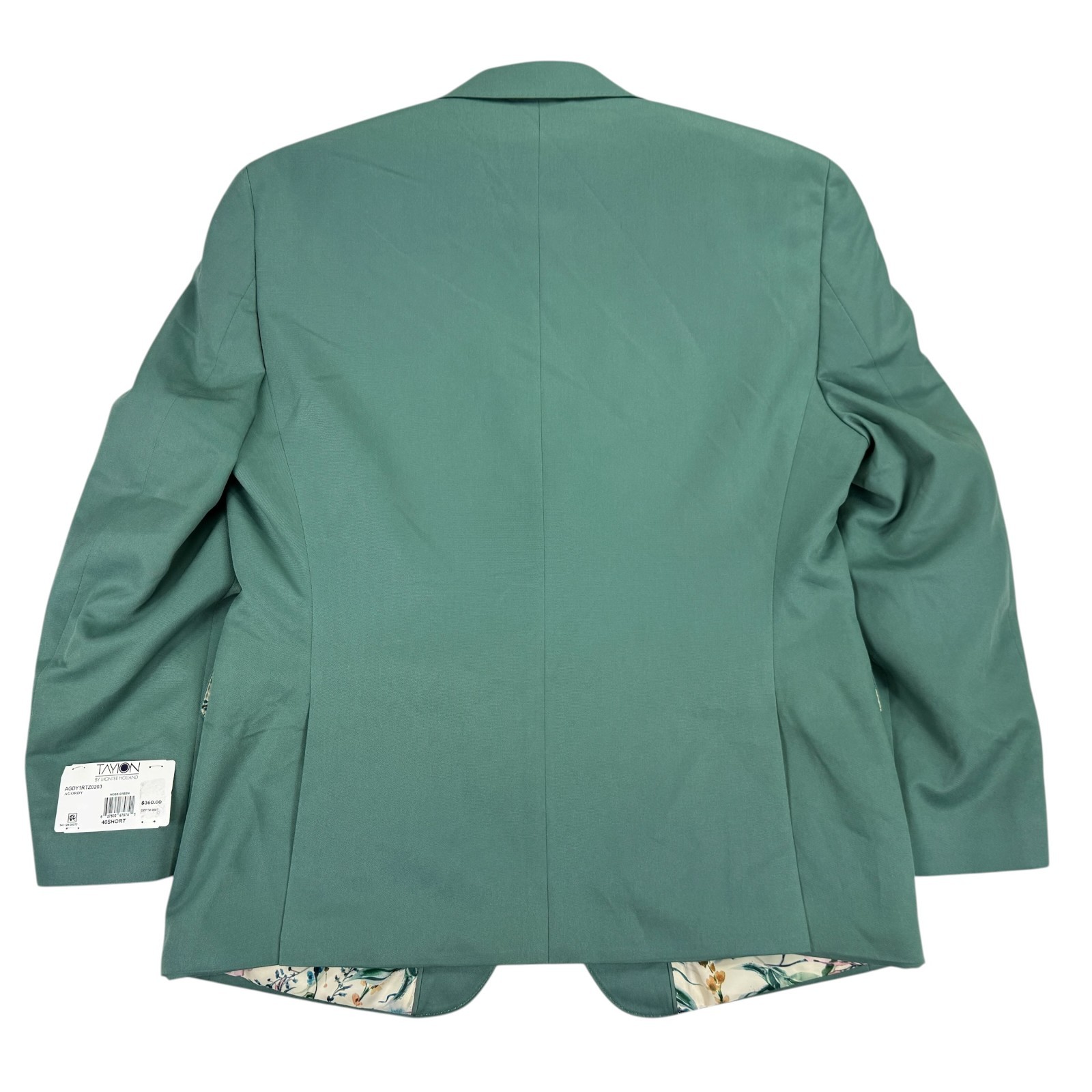 Tayion Mens Agordy Classic Fit Solid Suit Jacket Moss Green 40S