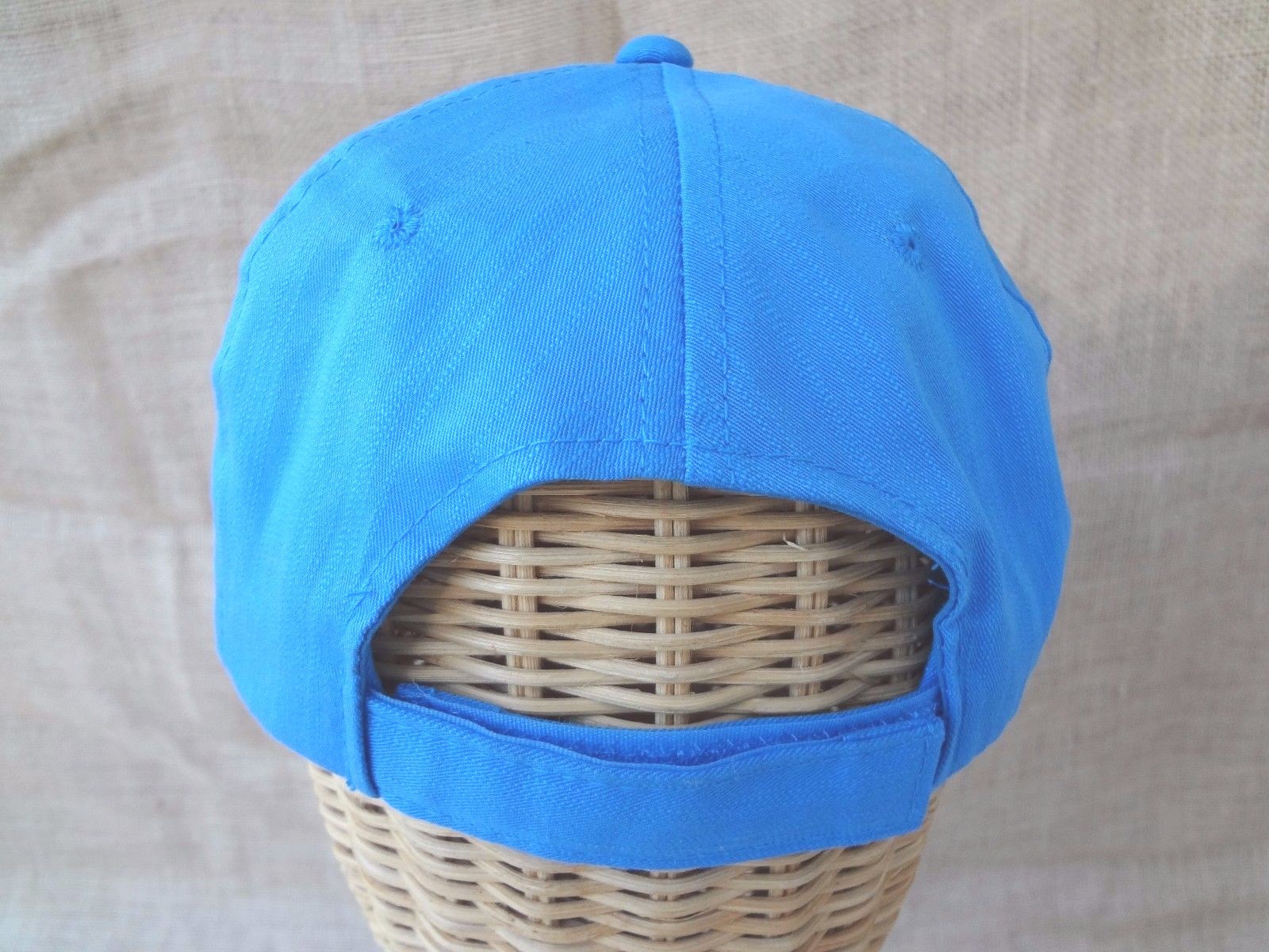 SKY BLUE Washed Cotton Polo Style Ball Cap Hat~One Size~Curved Bill~NEW