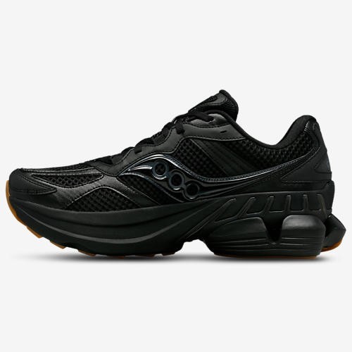 Saucony Grid NXT Men’s Size 9.5 Triple Black Gum Running Shoes S70797-3 NEW