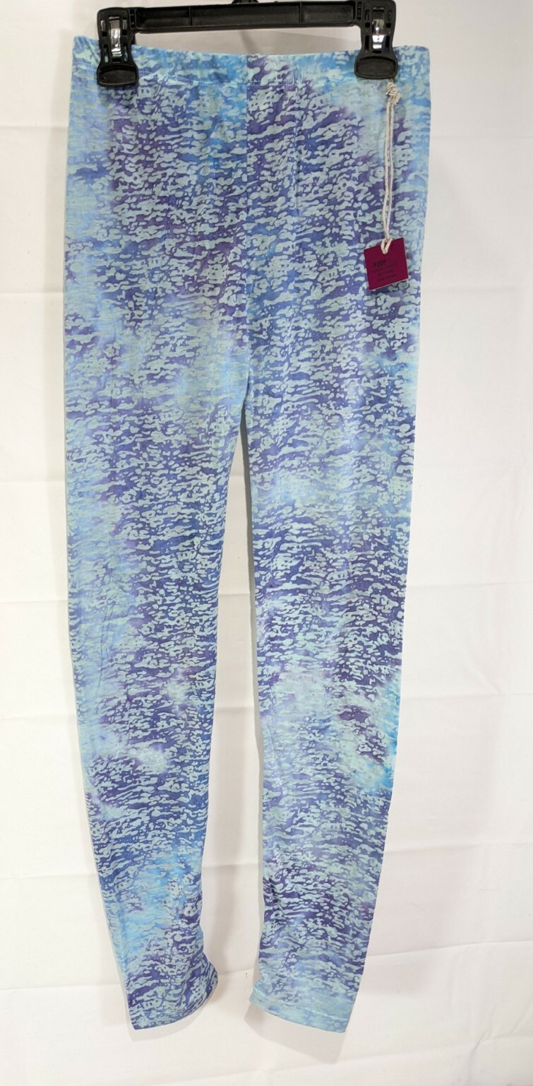POOF! EXCELLENCE jrs teal purple ombre camo hi waist leggings sz M/L