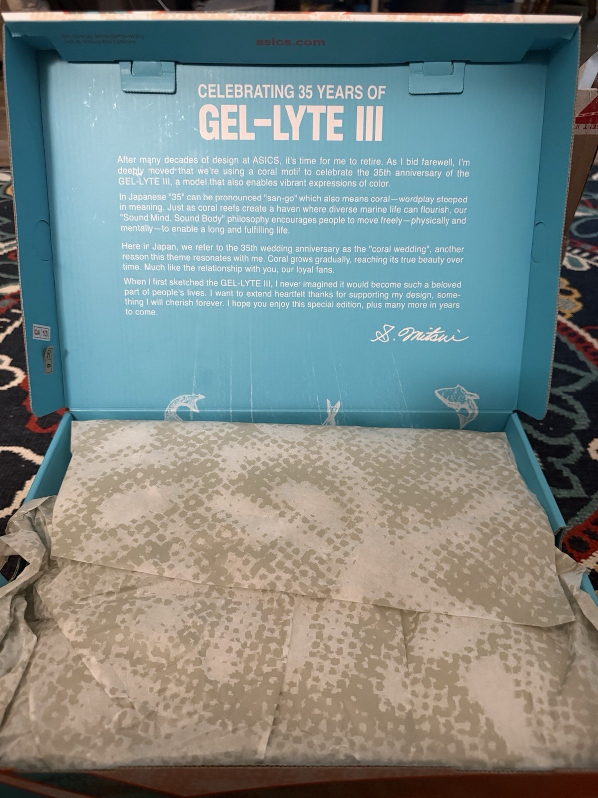 Limited Edition ASICS MITSUI MENS GEL-LYTE III 07 REMASTERED (BN)