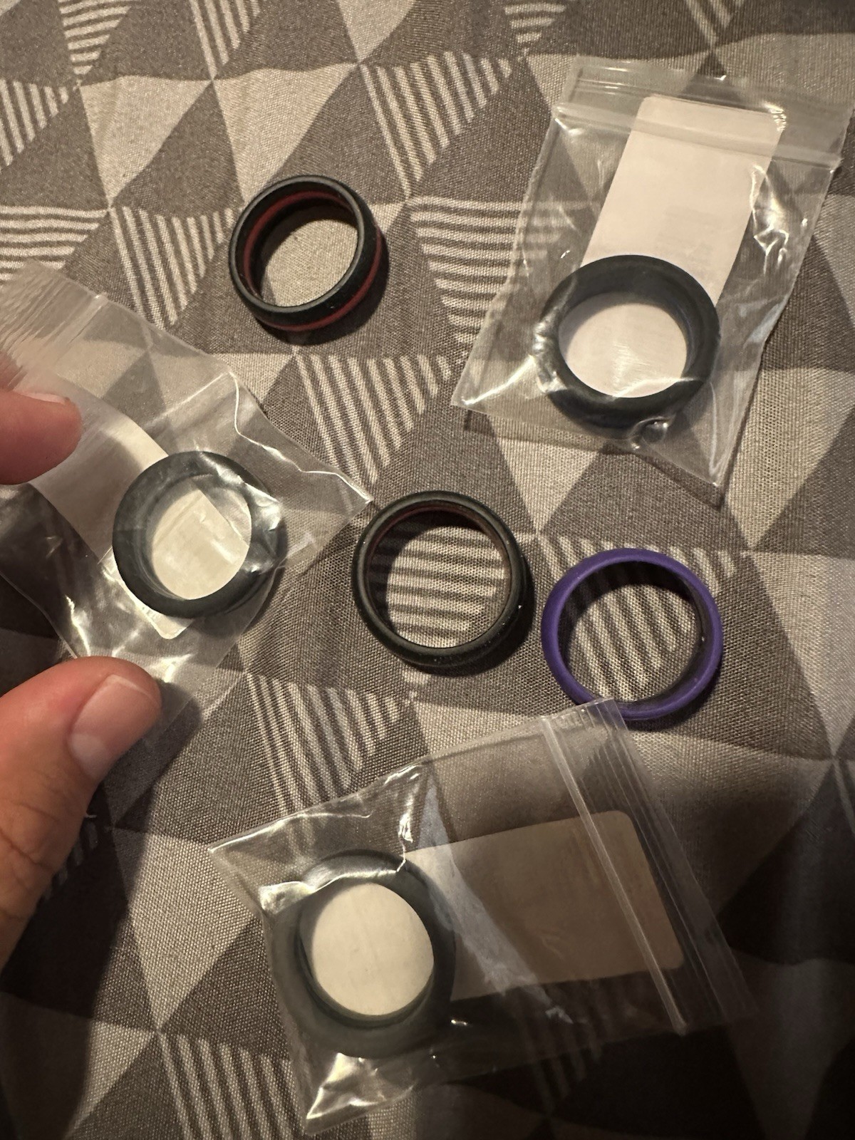 Silicone bracelts and silicone rings