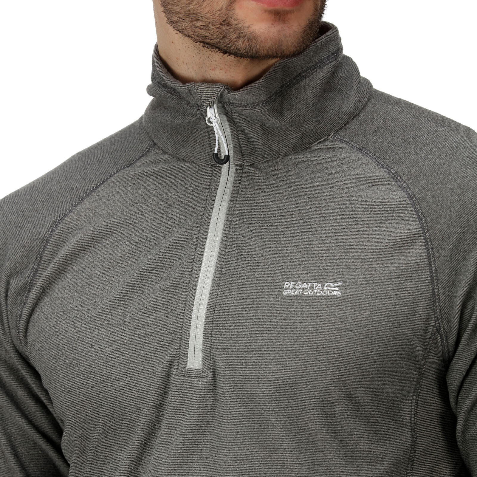 Regatta Mens Montes Lightweight 1/2 Zip Mini Stripe Outdoor Fleece Pullover
