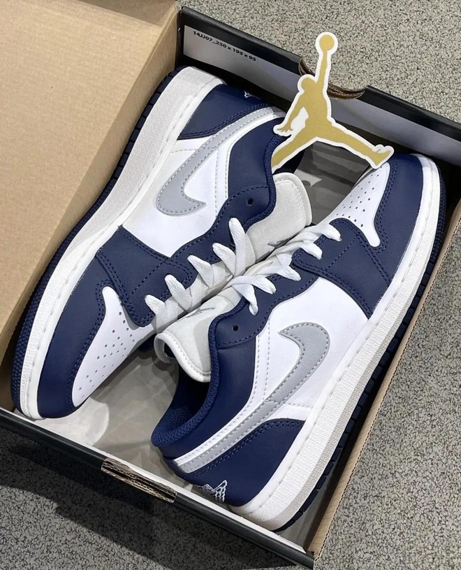 Jordan 1 Low “White Blue” Men’s Retro Sneakers AJ1 Low OG Style