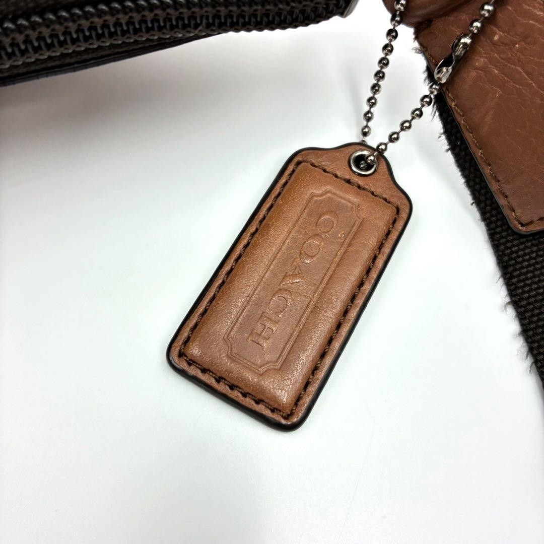 Coach Camden Transit Shoulder Bag Crossbody Dark Brown Used