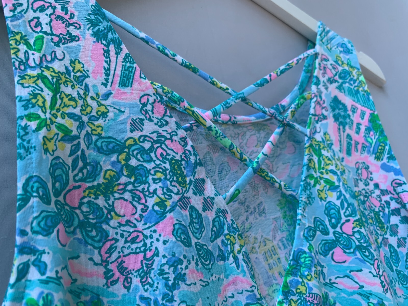 Lilly Pulitzer Kristen Dress Small Blue Lilly Loves South Carolina Sleeveless